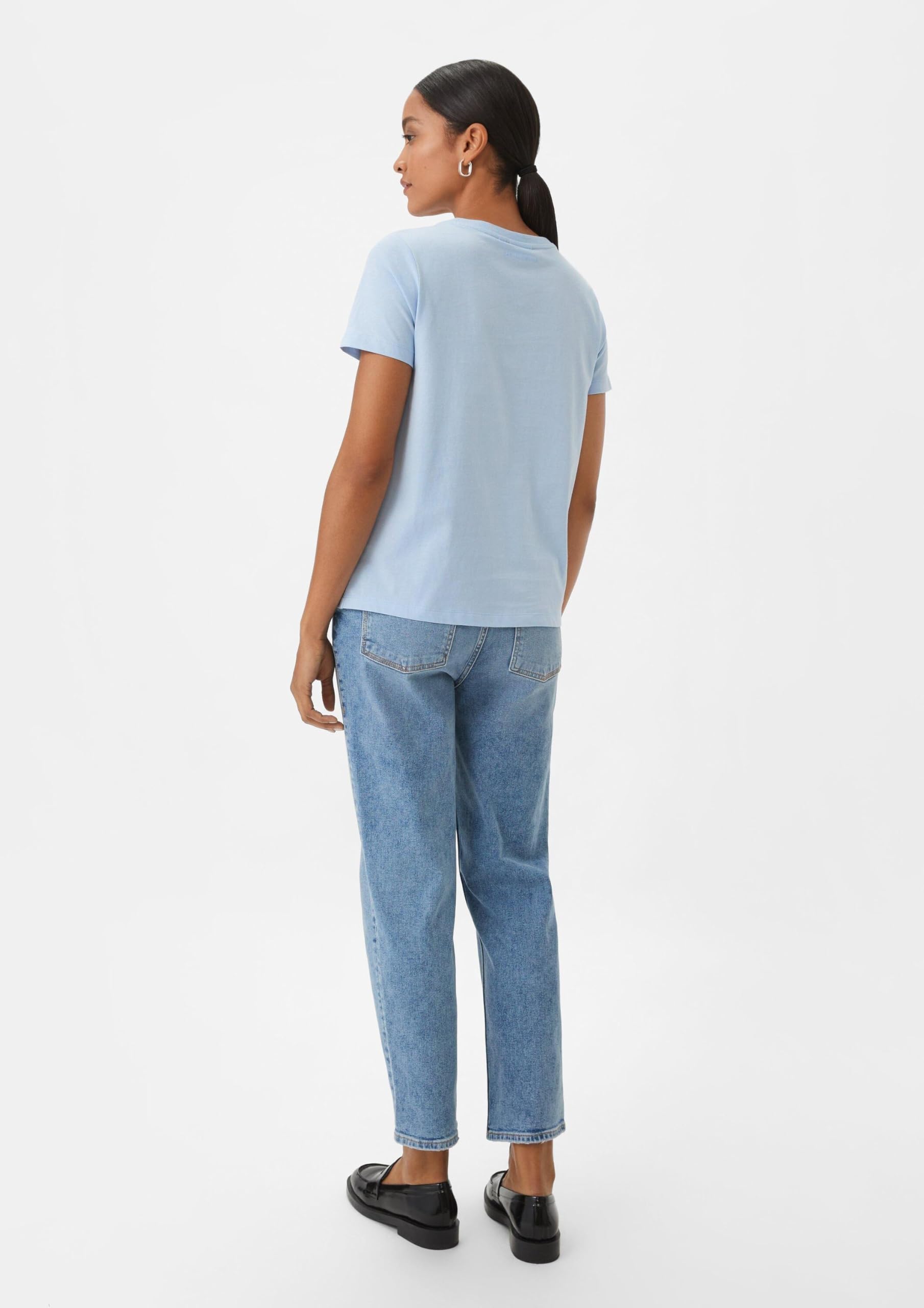comma-t-shirt-mit-frontprint-hellblau image 6