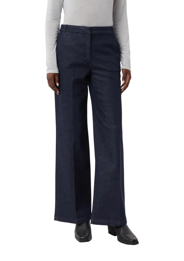 comma-cleane-dark-denim-jeans-damen-weites-bein-gr-e-44 image 1