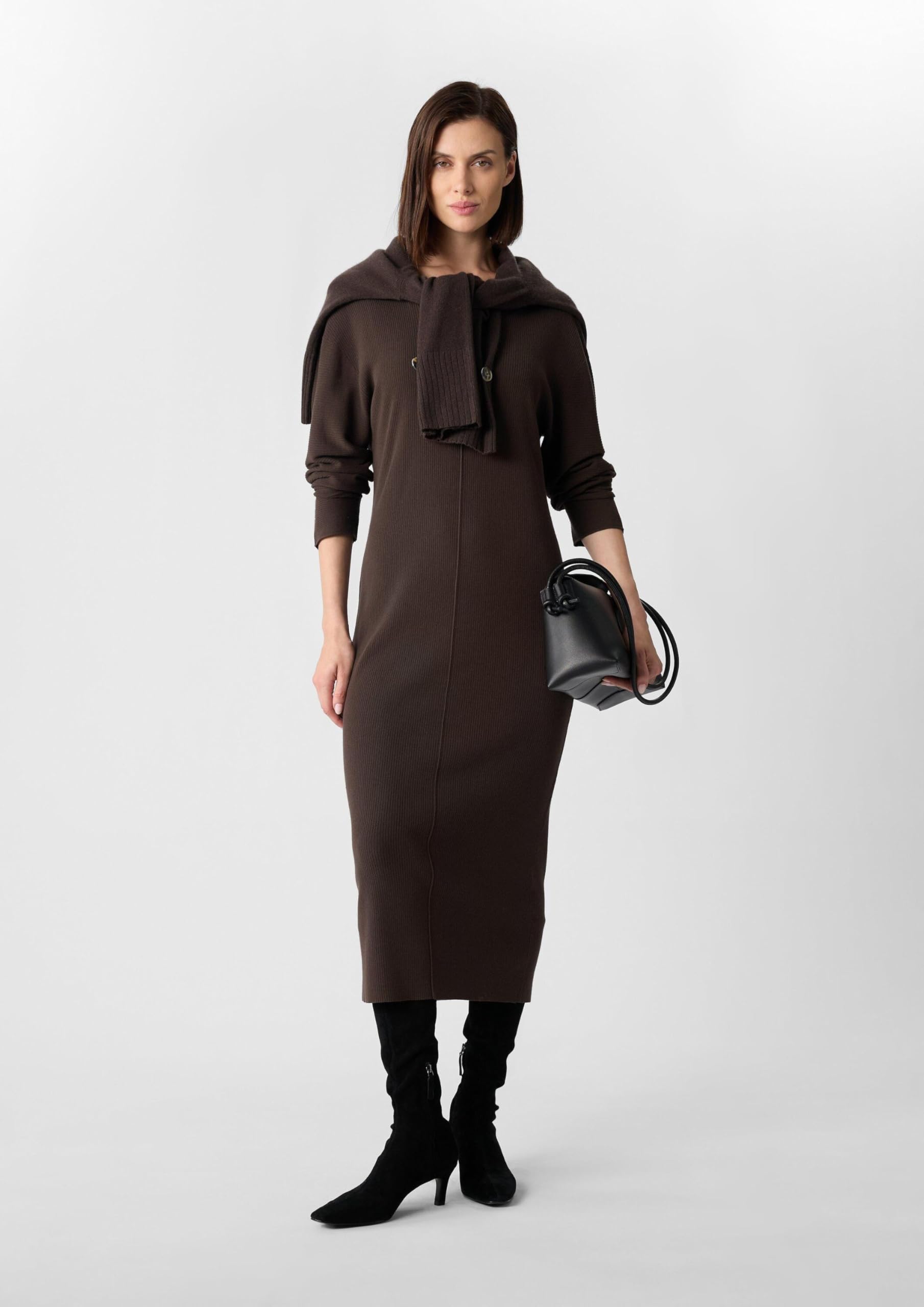 comma-rippstrickkleid-damen-gr-46-mit-schultern image 7