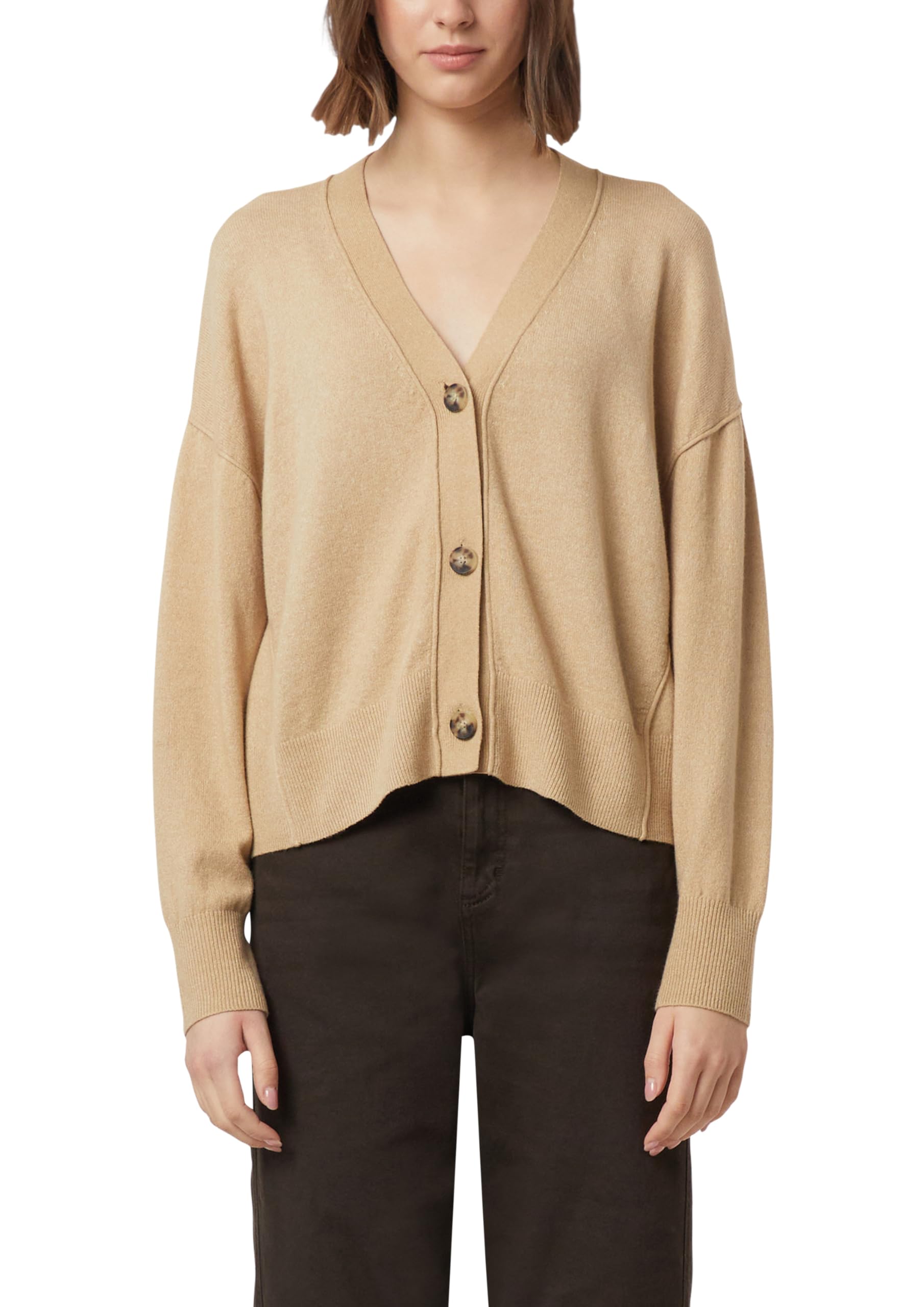 comma-strickjacke-oversize-cardigan-v-ausschnitt-aus-feinstrick image 1