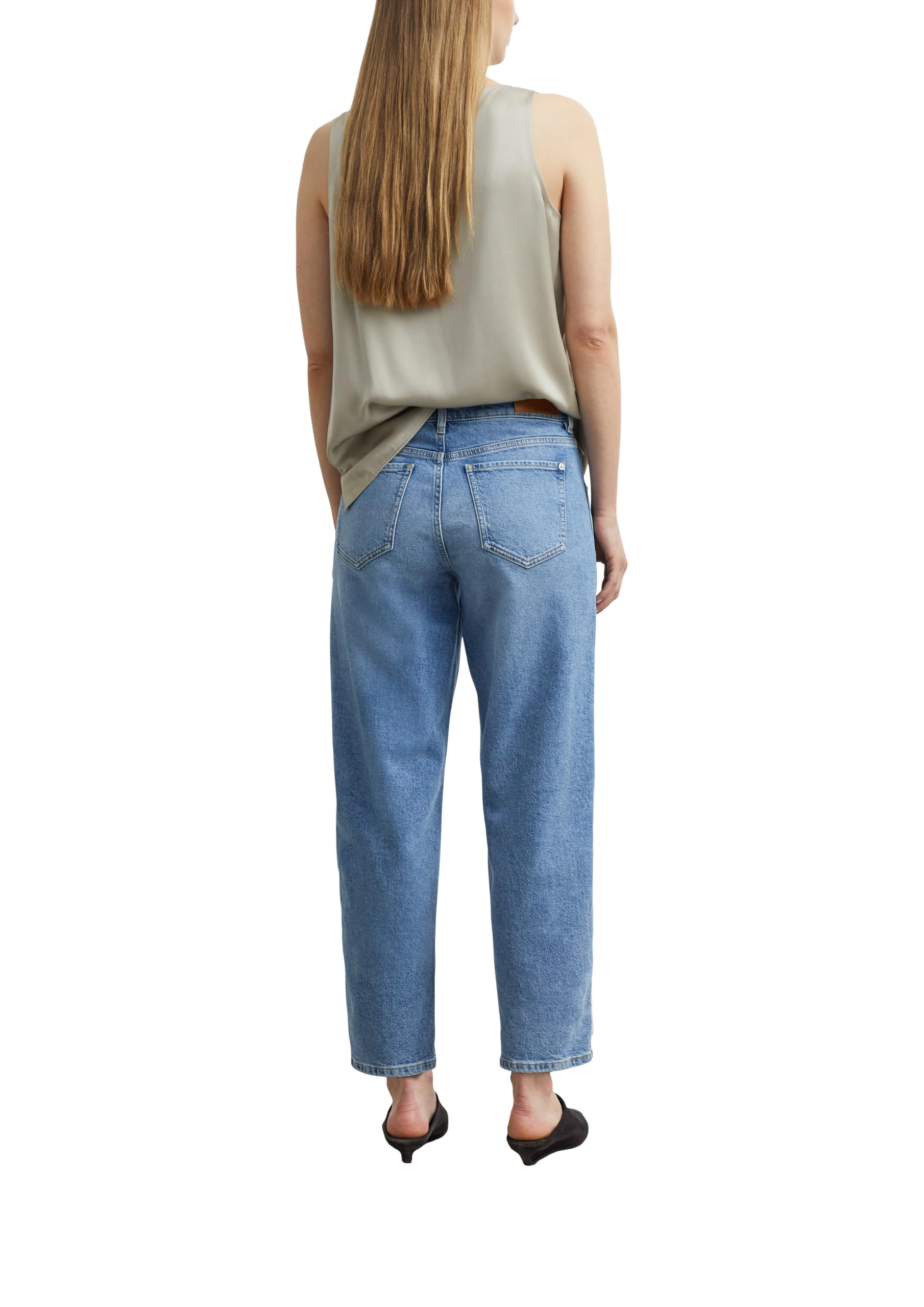 comma-jeans-barrel-leg-jeans-gr-e-34-mid-rise-crop image 2