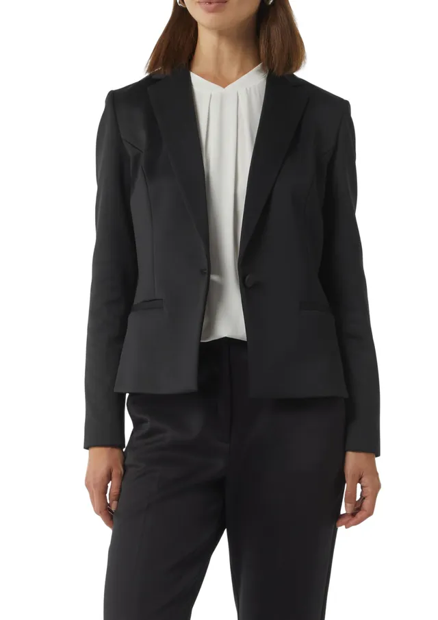 comma-blazer-mit-halbfutter-damenblazer-tailliert-business image 1