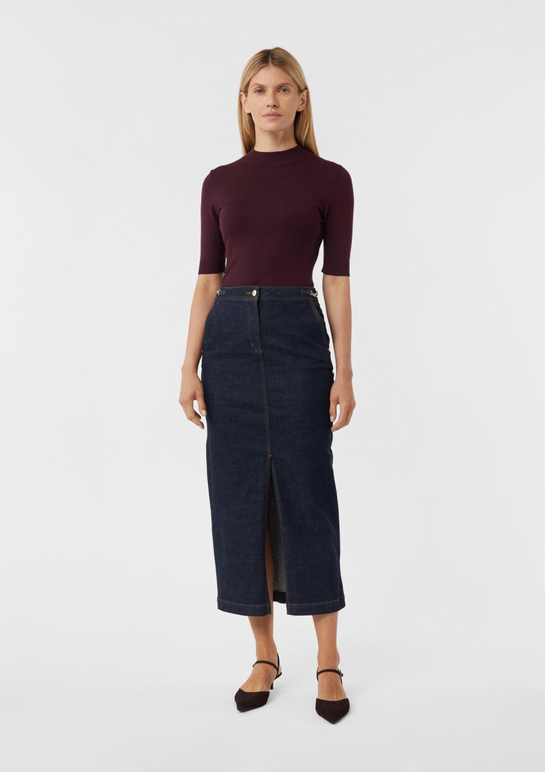comma-skirts-jeans-rock-lang-denim-maxirock image 6