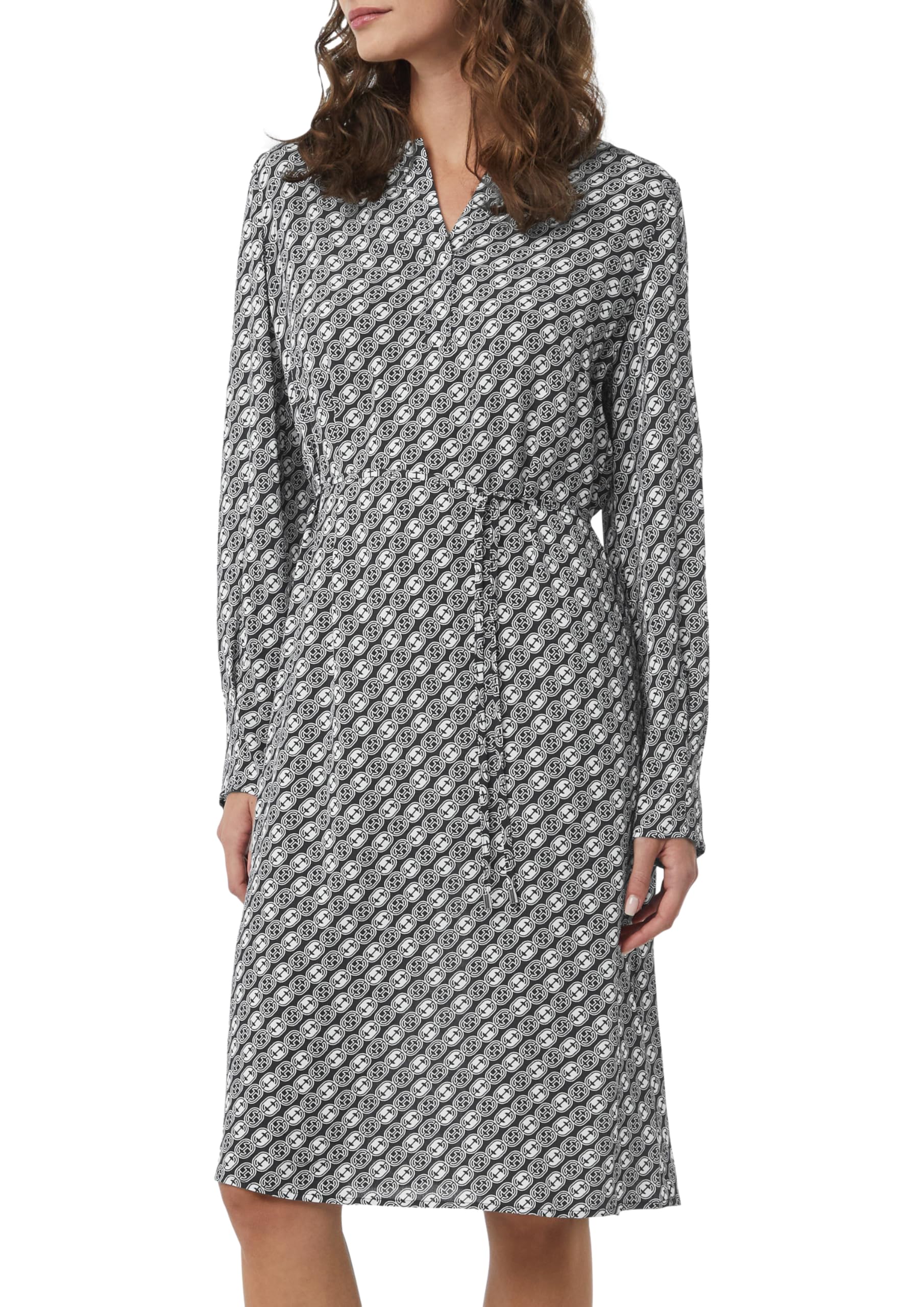 comma-cr-pe-kleid-icon-muster-blusenkleid-gr-42-langarm image 1