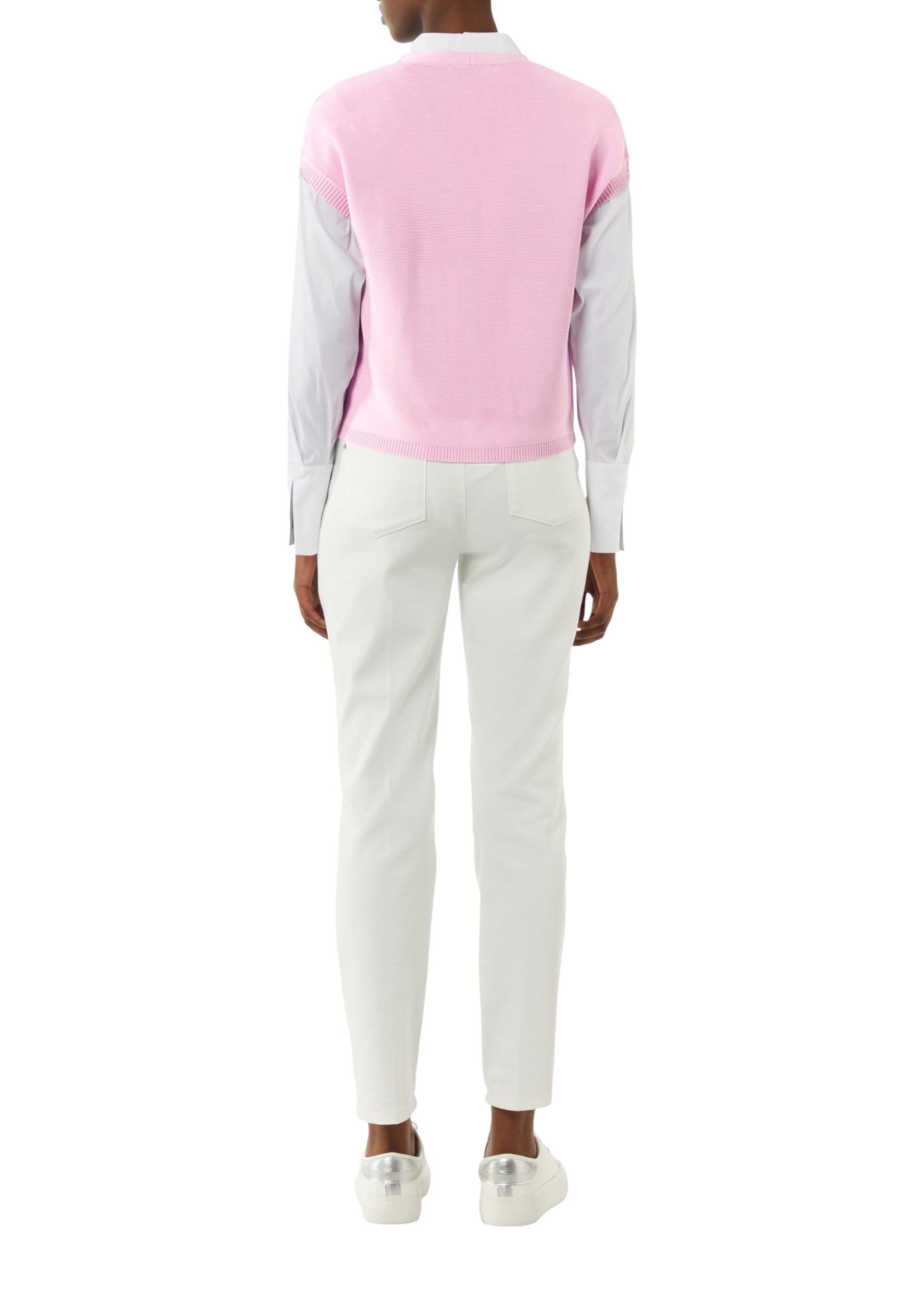 comma-strickjacke-viskosemix-cardigan-pink image 2