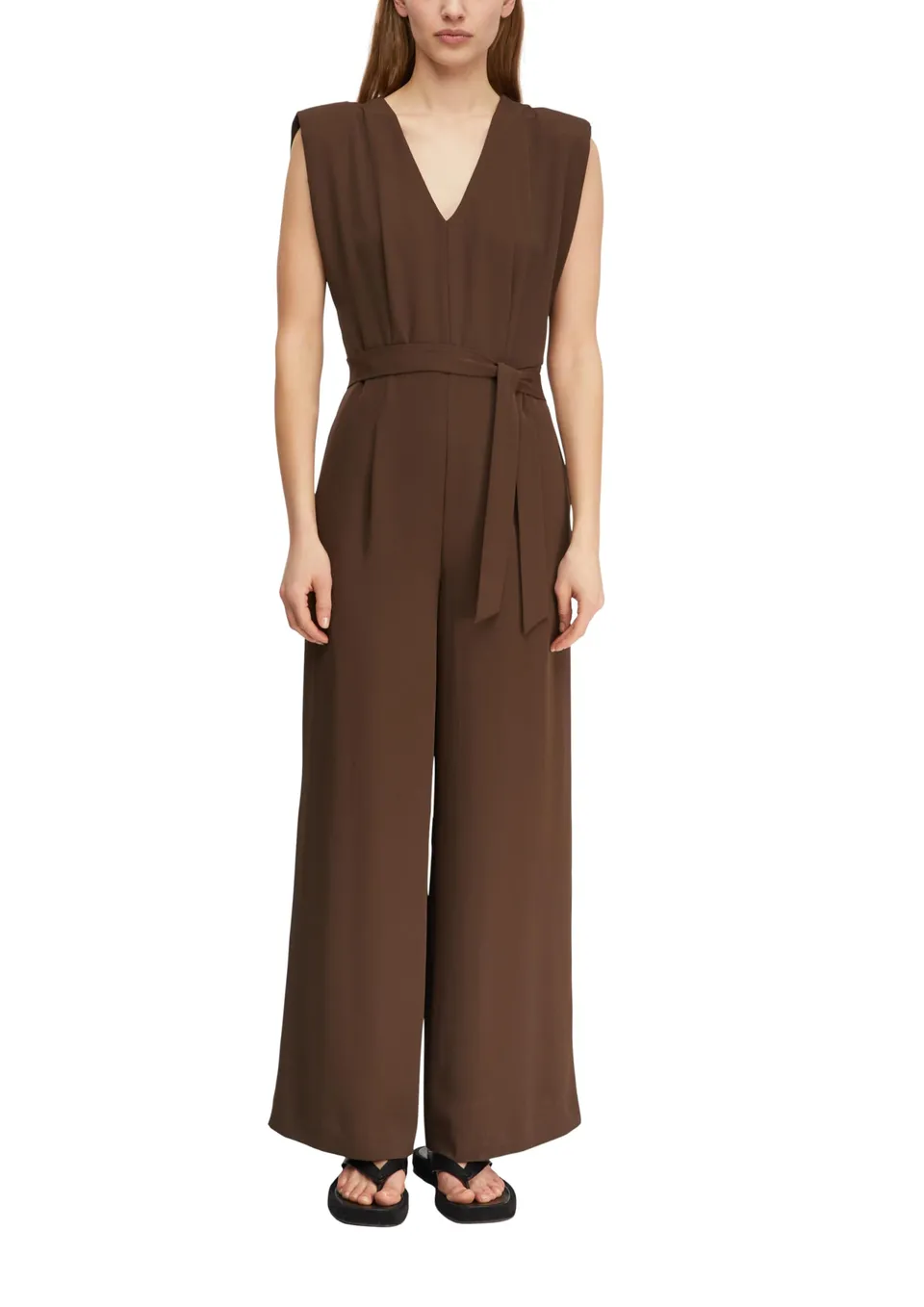 comma-jumpsuits-overall-braun-v-ausschnitt-gr-e-34 image 1
