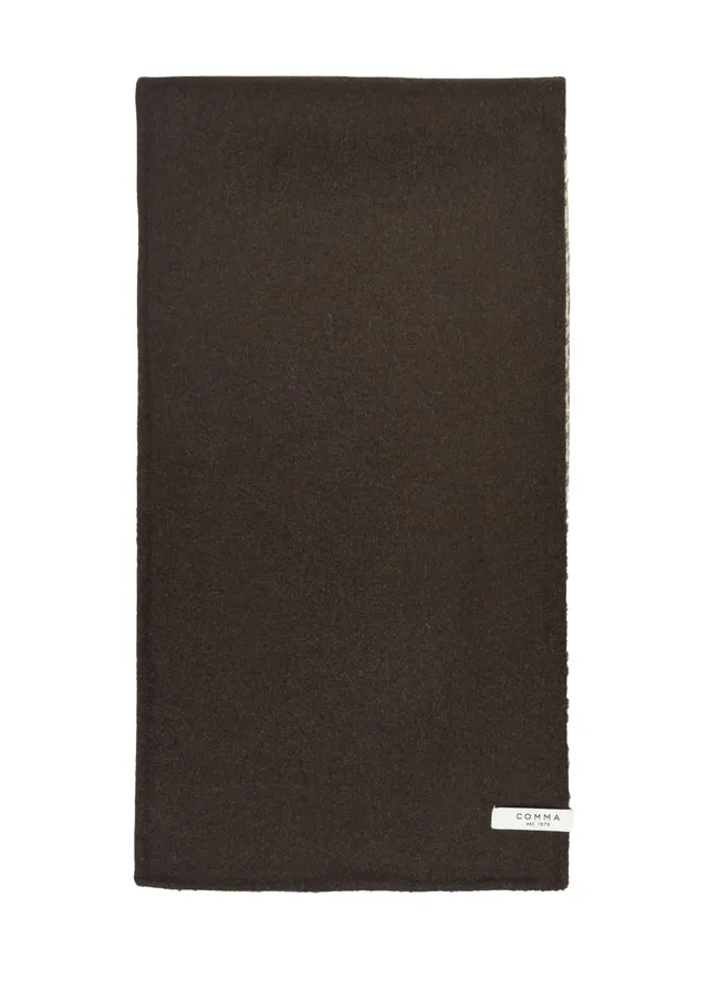 comma-accessoires-tuch-jacquard-doubleface-braun image 1