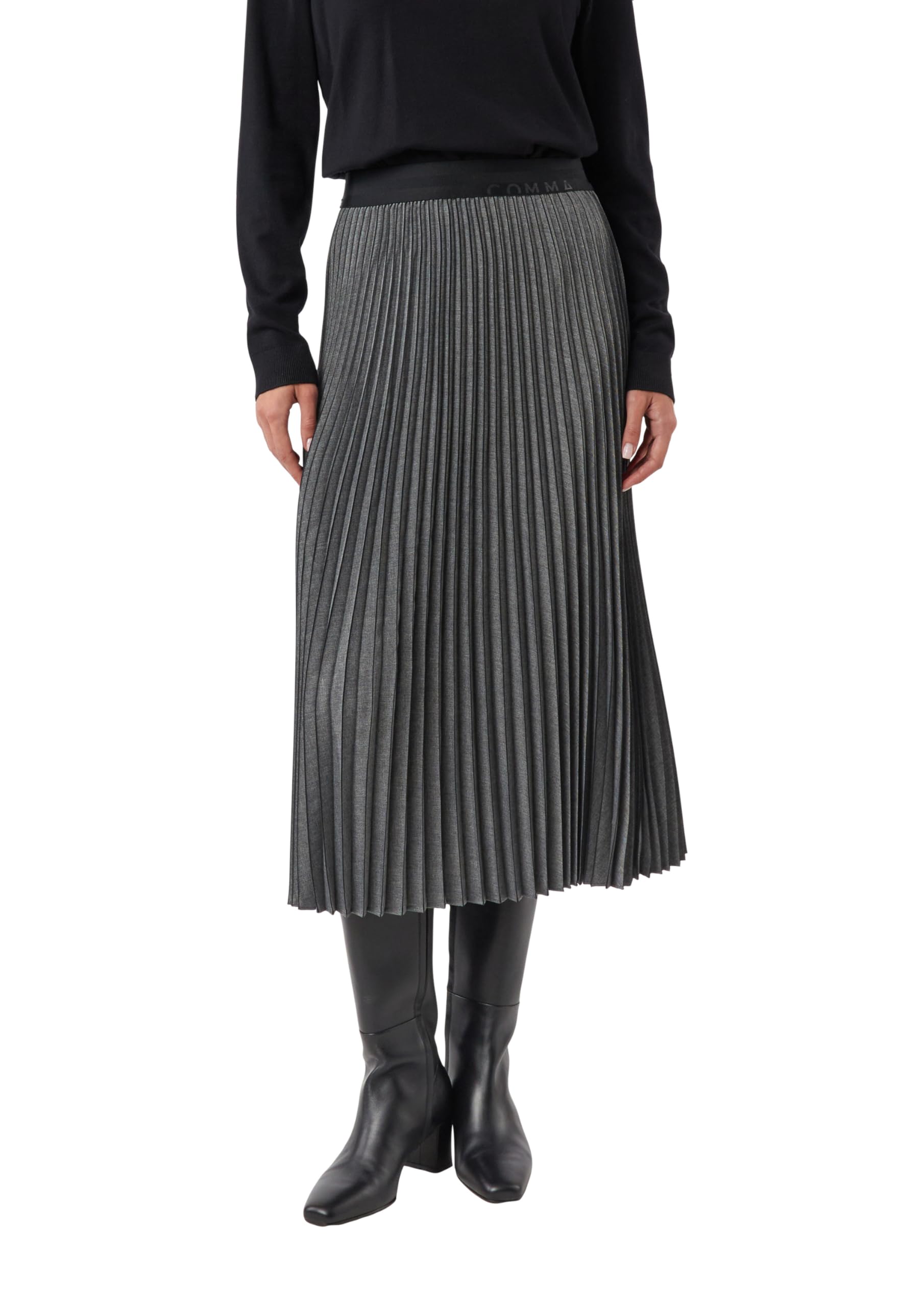 comma-skirts-plissierter-flanellrock-midi-gr-e-40 image 1