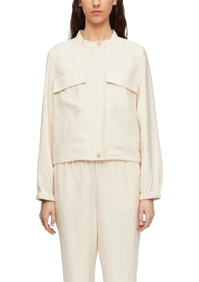 comma-indoor-jacke-boxy-fit-blouson-mit-cargotaschen image 1