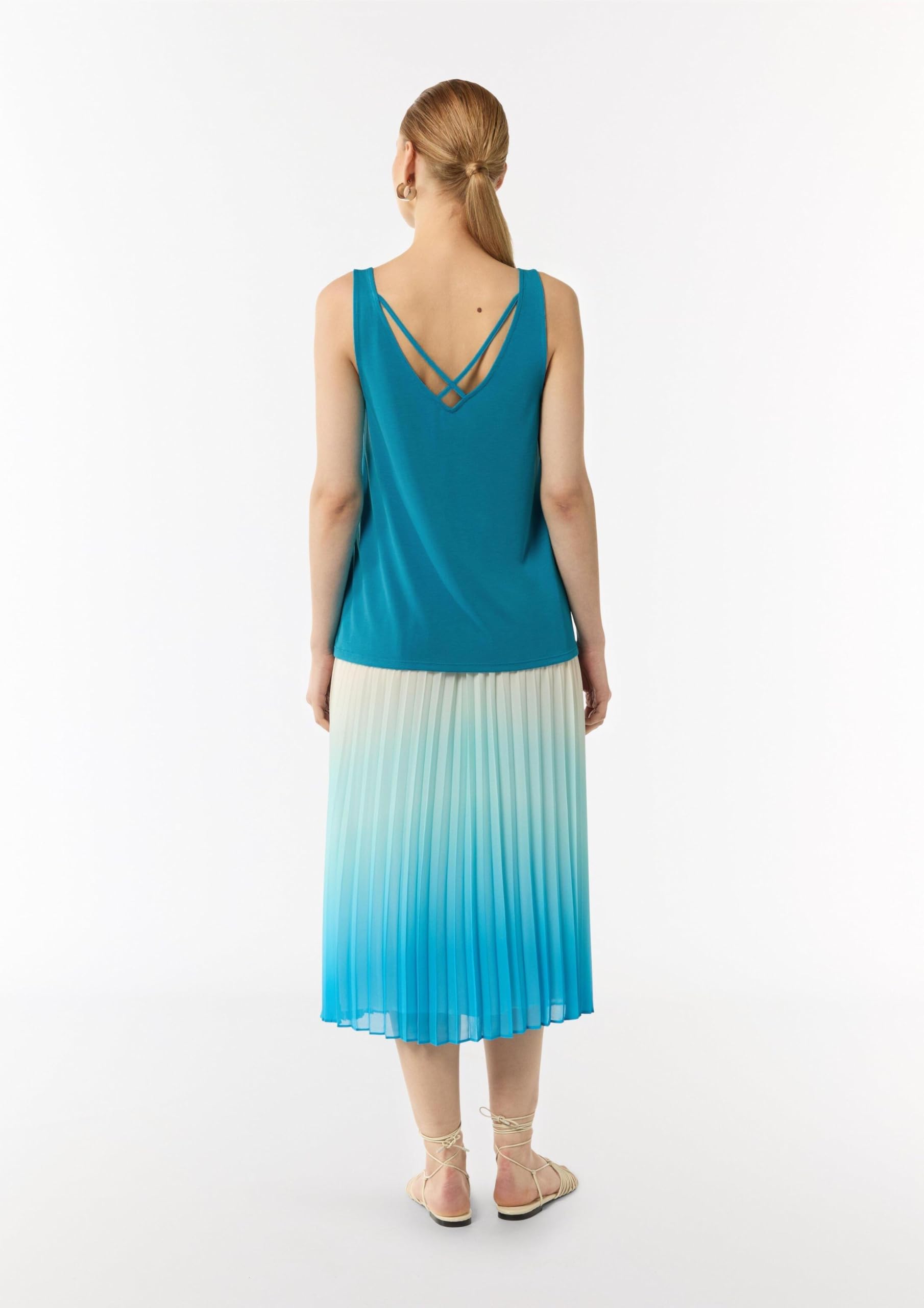 comma-v-neck-jersey-t-shirt-gr-38-wei-gekreuzte-tr-ger image 6