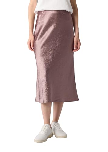 comma-midirock-aus-crinkled-satin-damen-elegant image 8