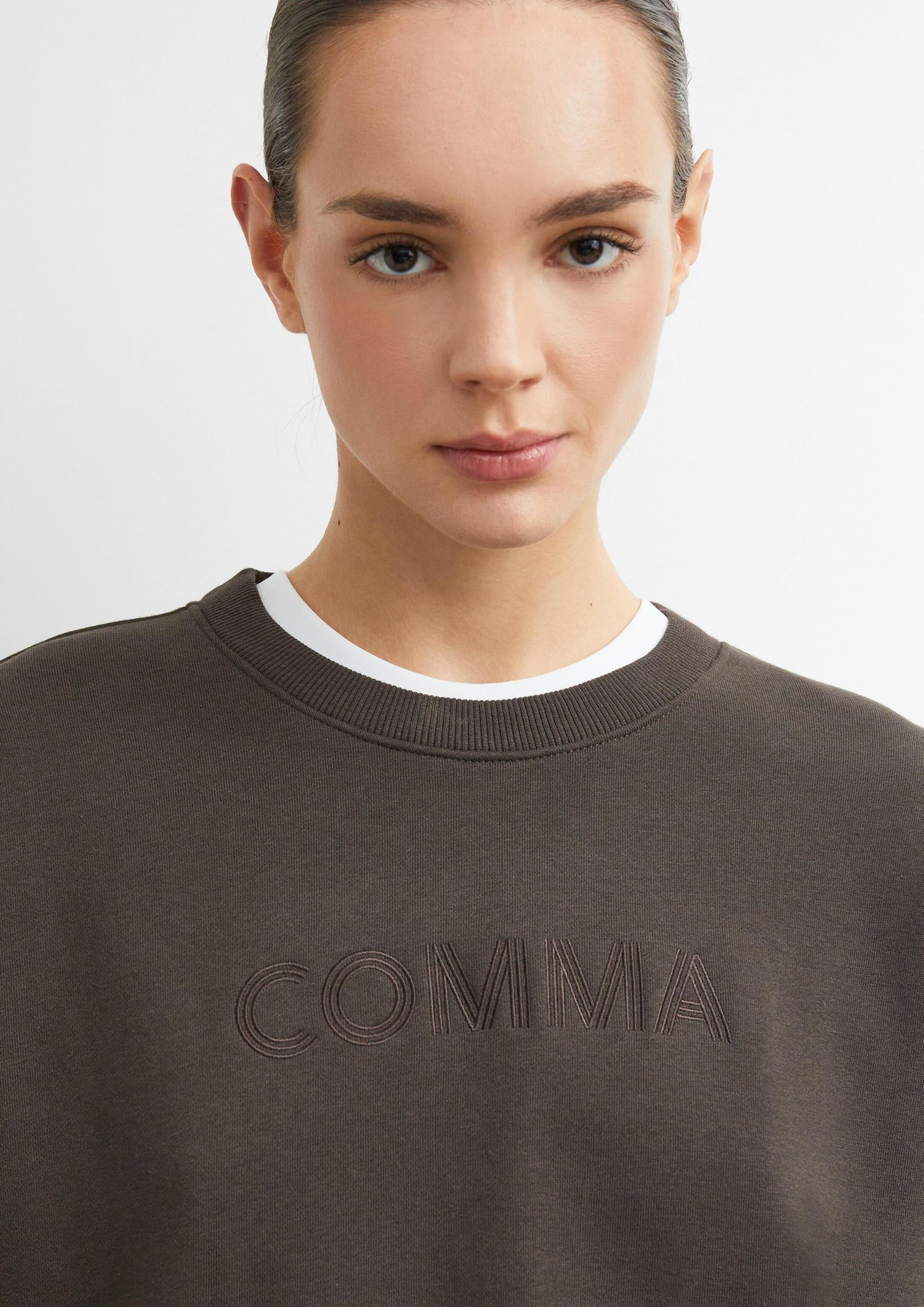 comma-sweatshirt-rundhals-relaxed-fit-gr-40-mit-stickerei image 3