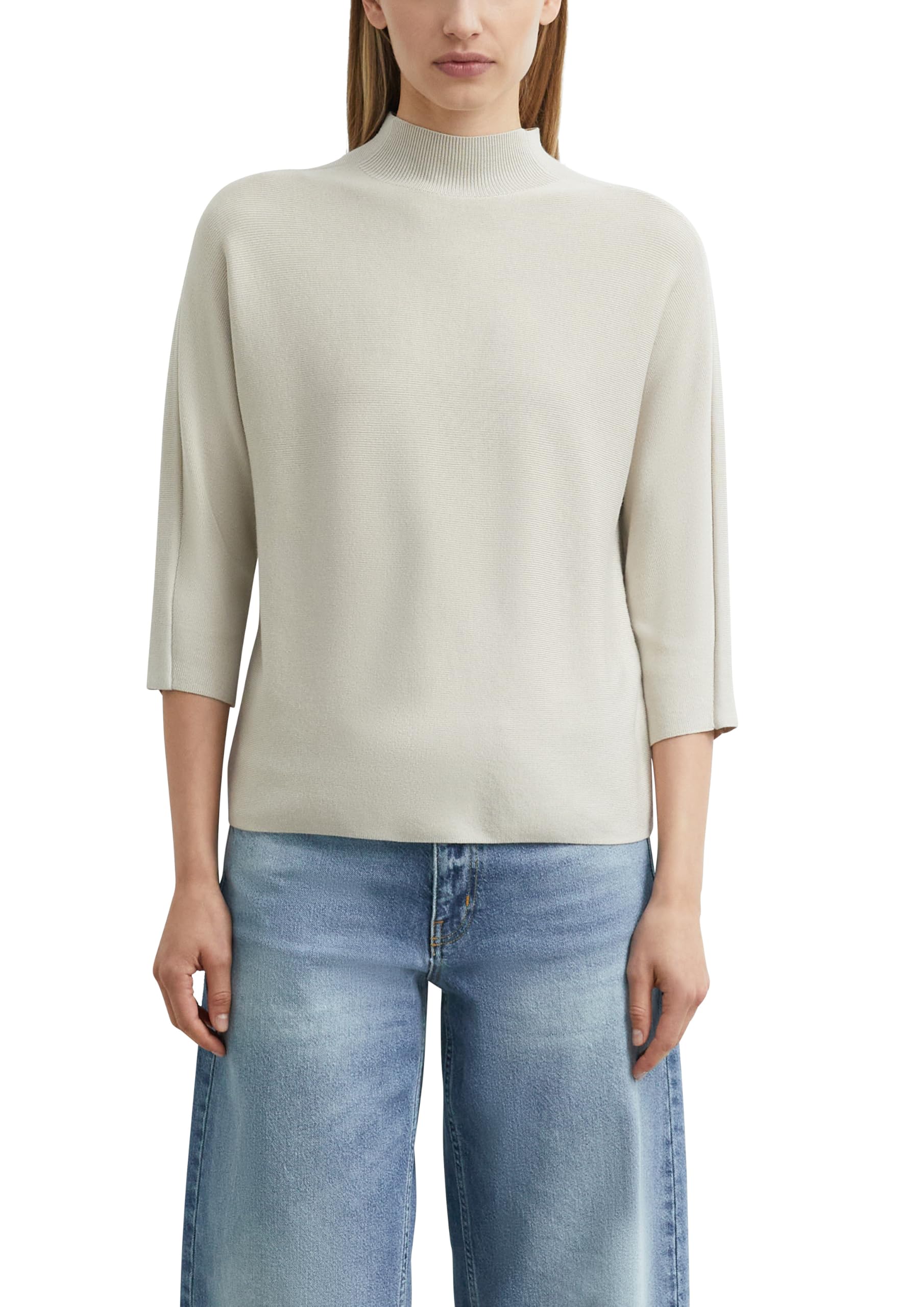 comma-knitwear-feinstrickpullover-3-4-arm-beige image 1