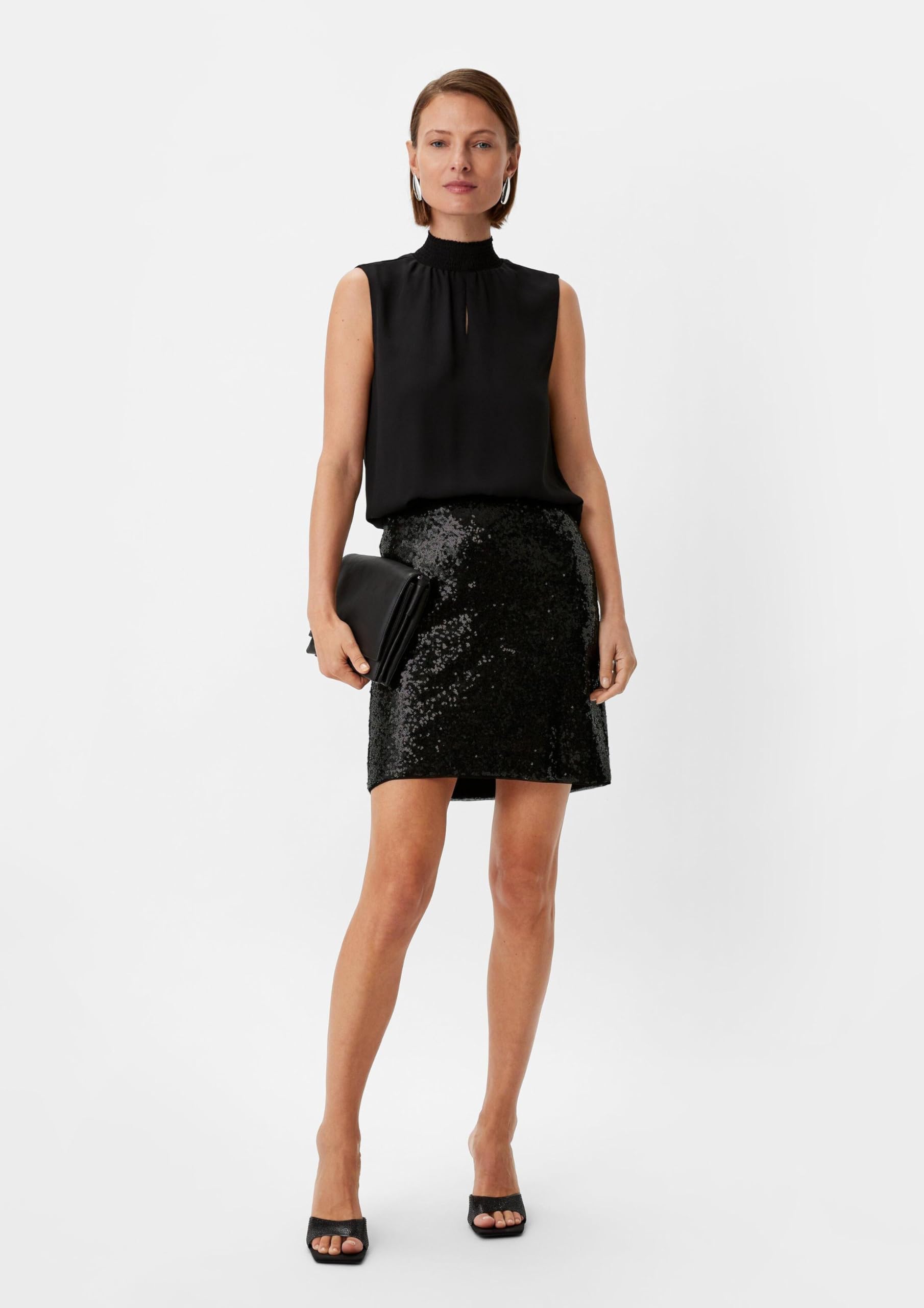 comma-mesh-rock-mit-pailletten-mini-gr-e-32-schwarz image 6