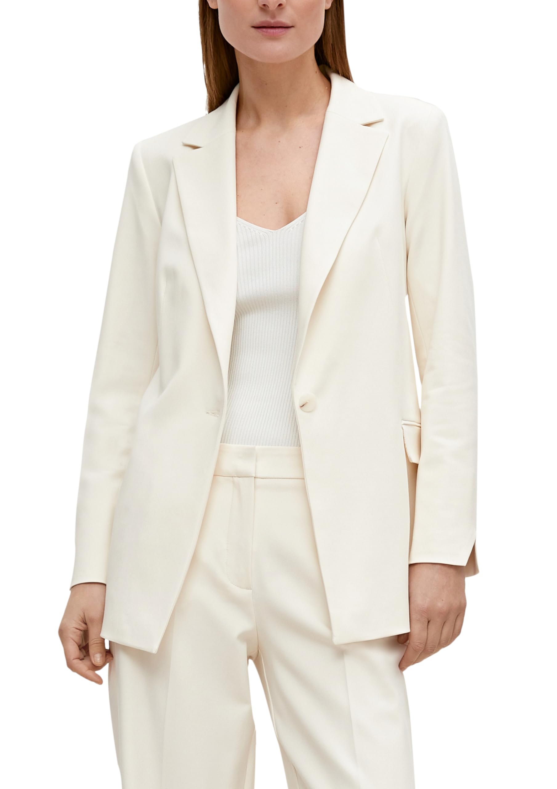 comma-blazer-aus-twill-creme-0700-gr-e-44 image 1