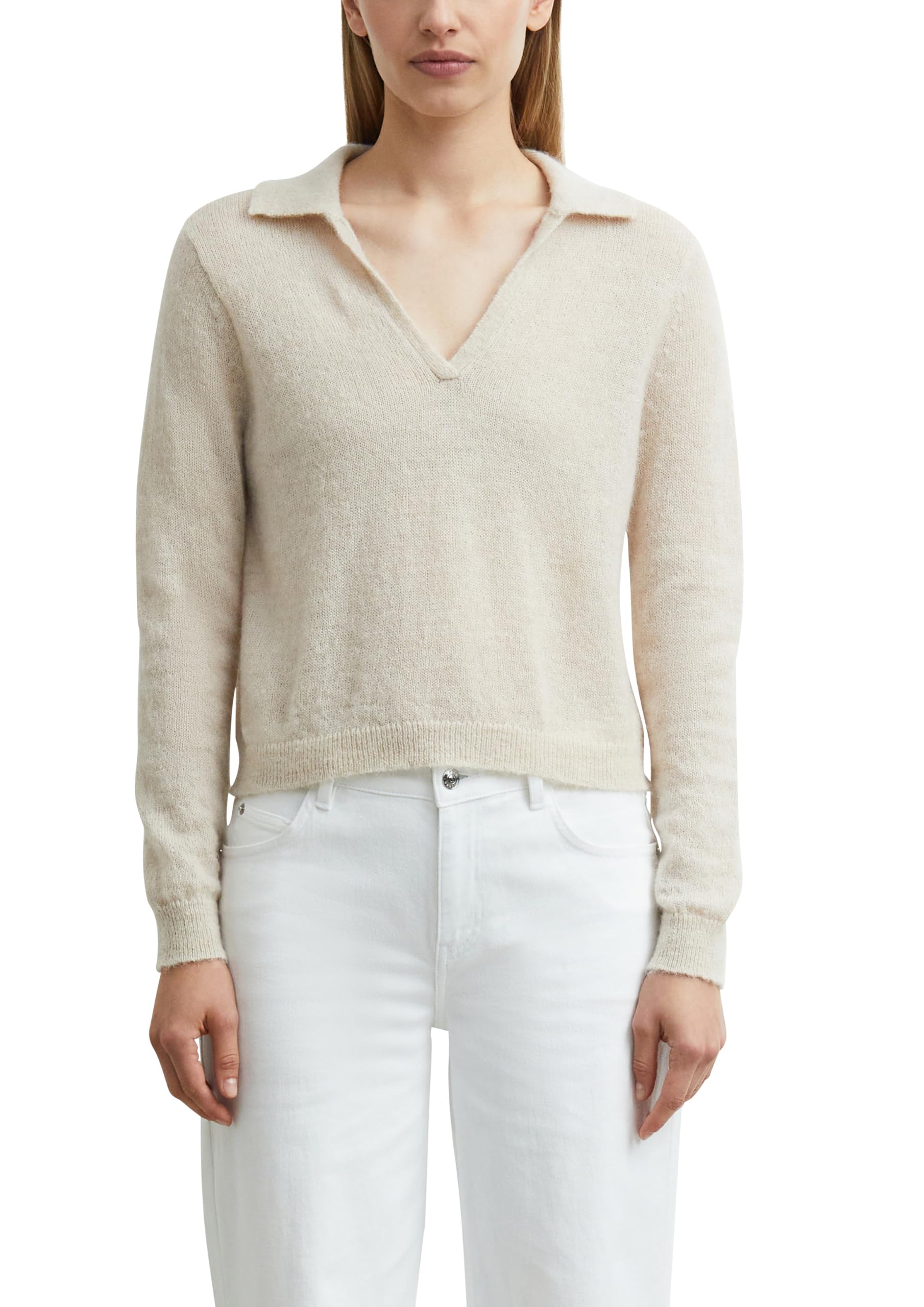 comma-damen-strickpullover-alpaka-polokragen-relaxed-fit image 8