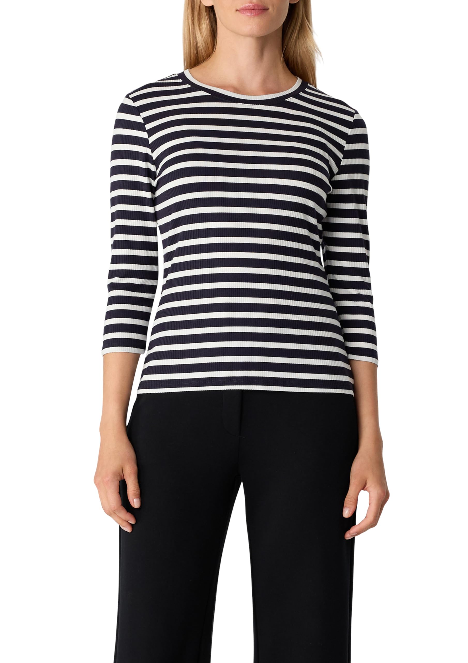 comma-2171391-t-shirt-damenshirt-gr-40-gestreift image 1