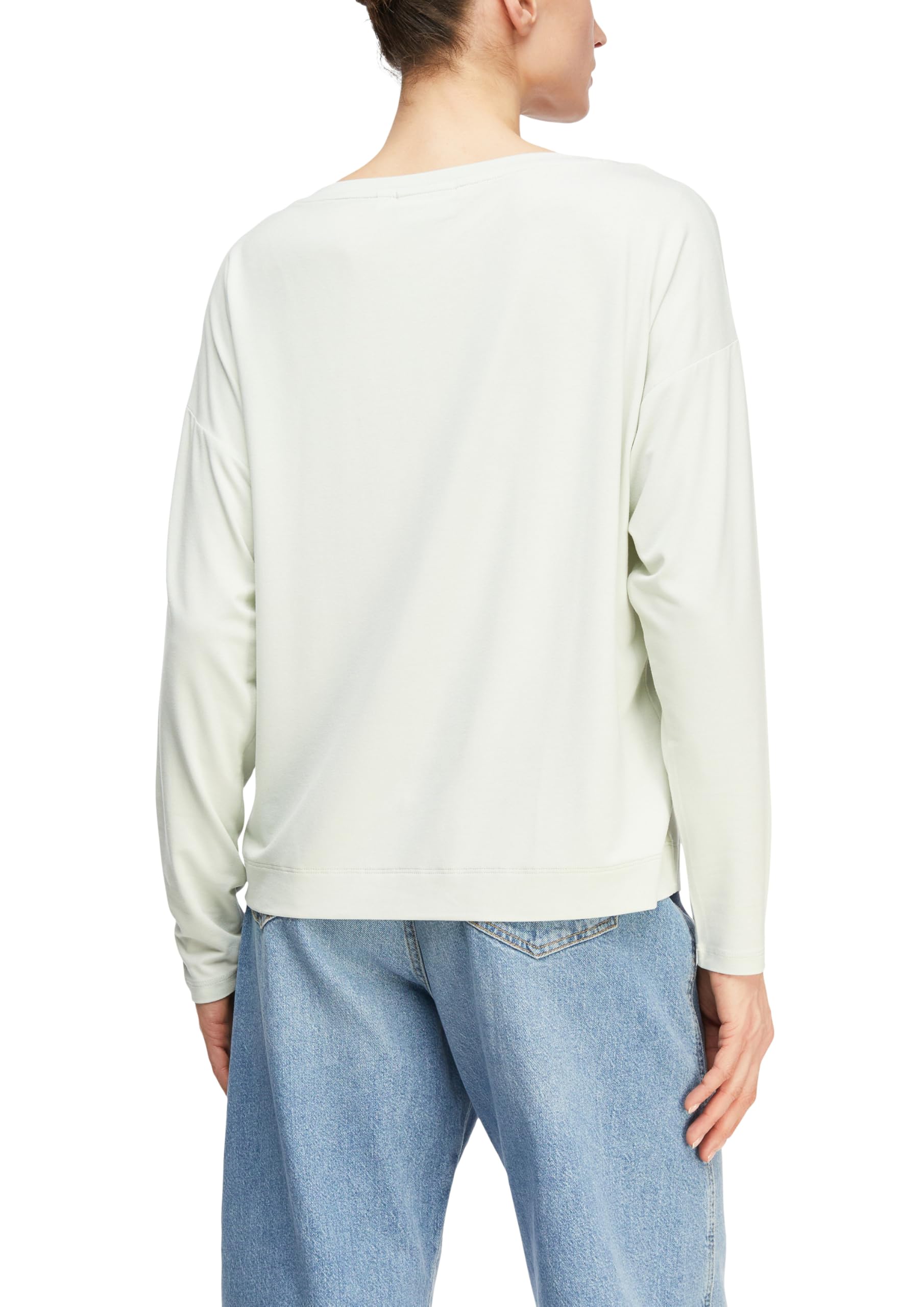 comma-tops-langarmshirt-damen-pastellt-rkis-frontprint image 2