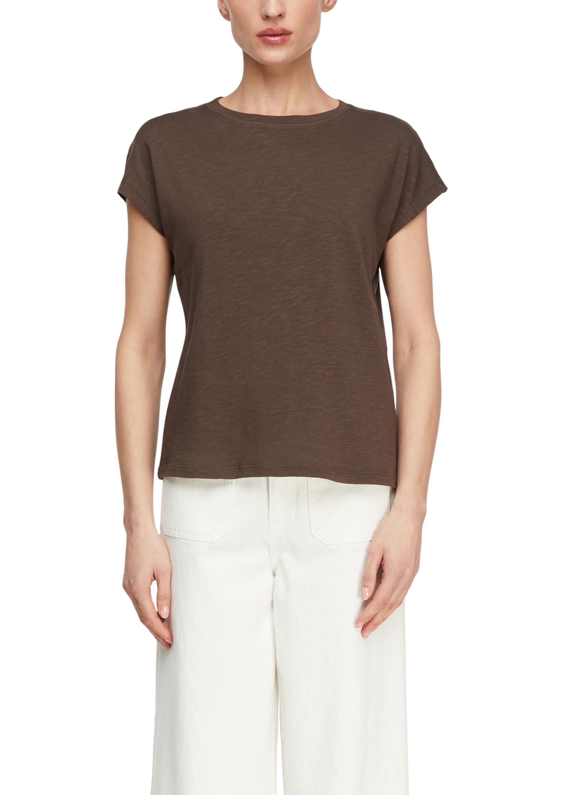 comma-tops-t-shirt-gr-42-regular-rundhals-wei image 8