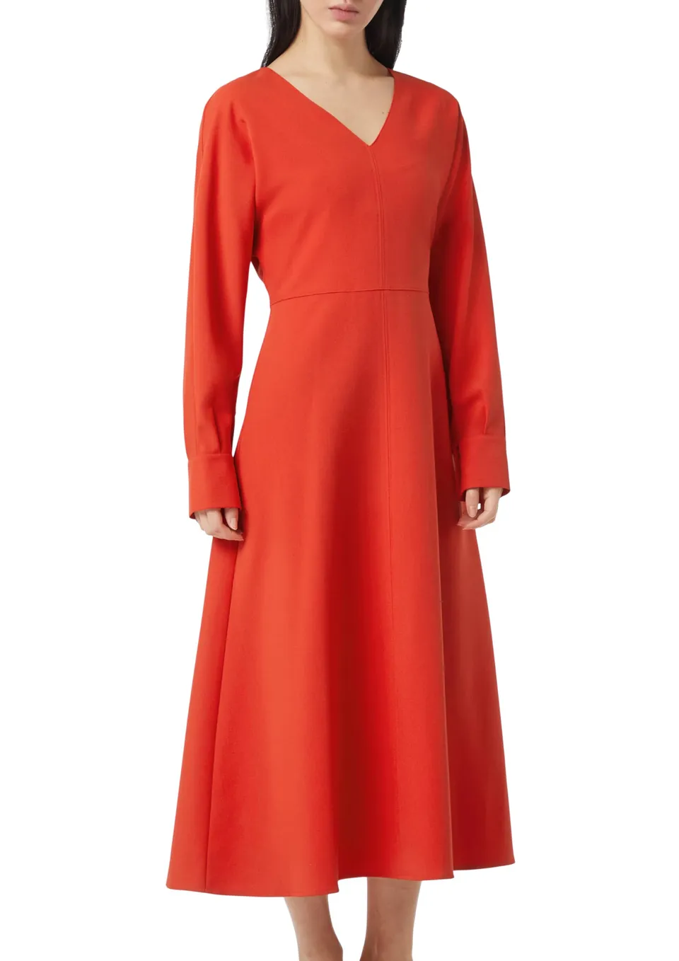 comma-crepe-kleid-mit-fledermausarm-kleid-gr-e-38-schwarz image 1