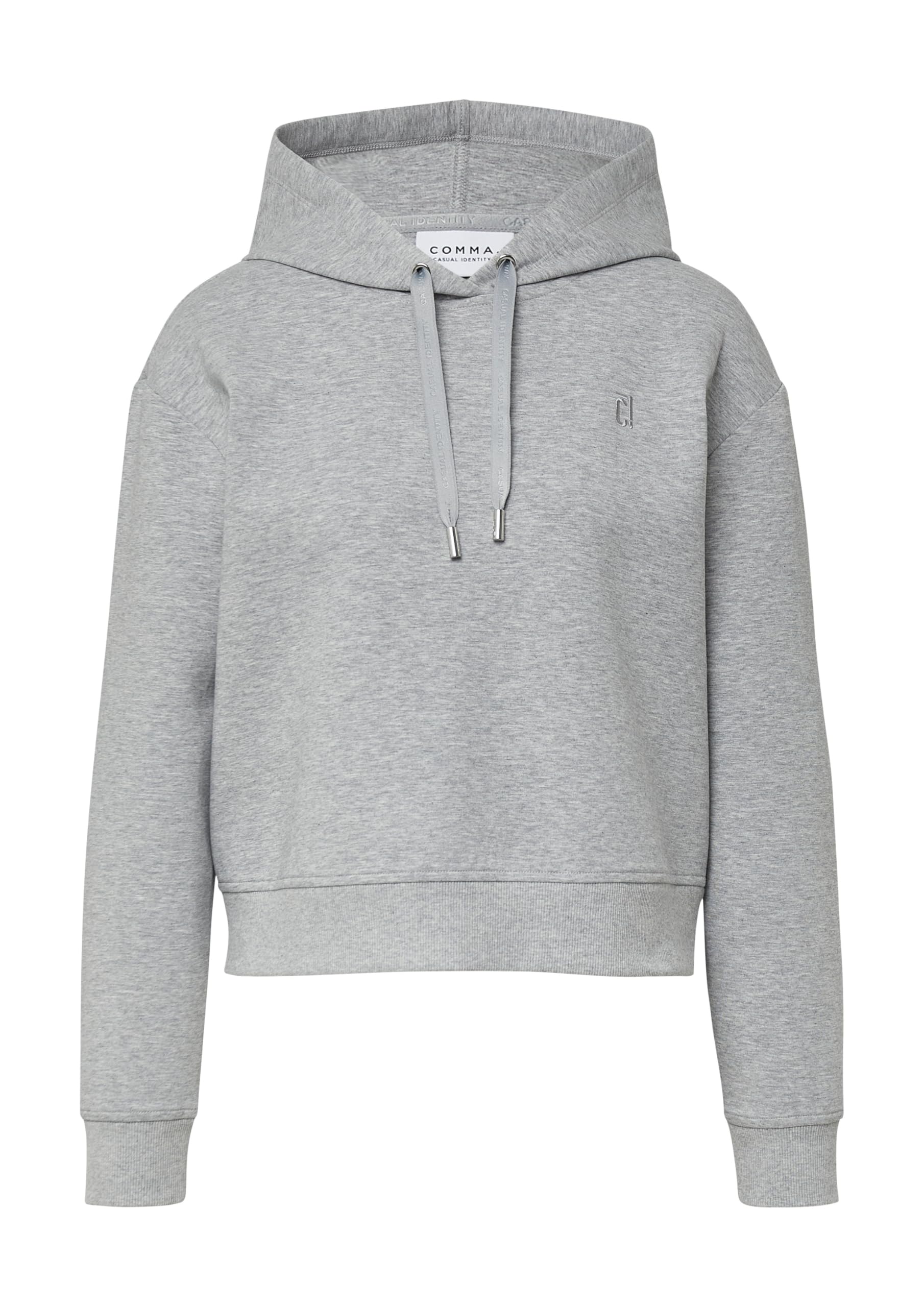 comma-sweatshirt-kapuze-logo-steingrau-gr-44 image 4