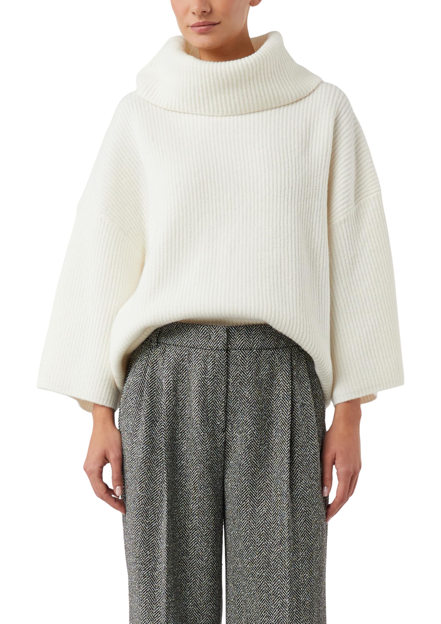 comma-2172911-poncho-damen-schiefergrau-mit-rollkragen image 1