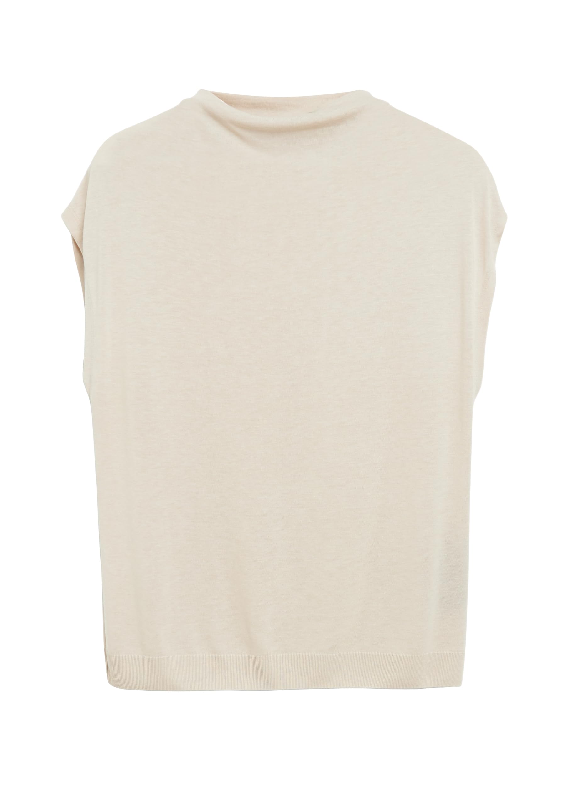 comma-t-shirt-mockneck-kurzarm-beige-gr-32 image 4