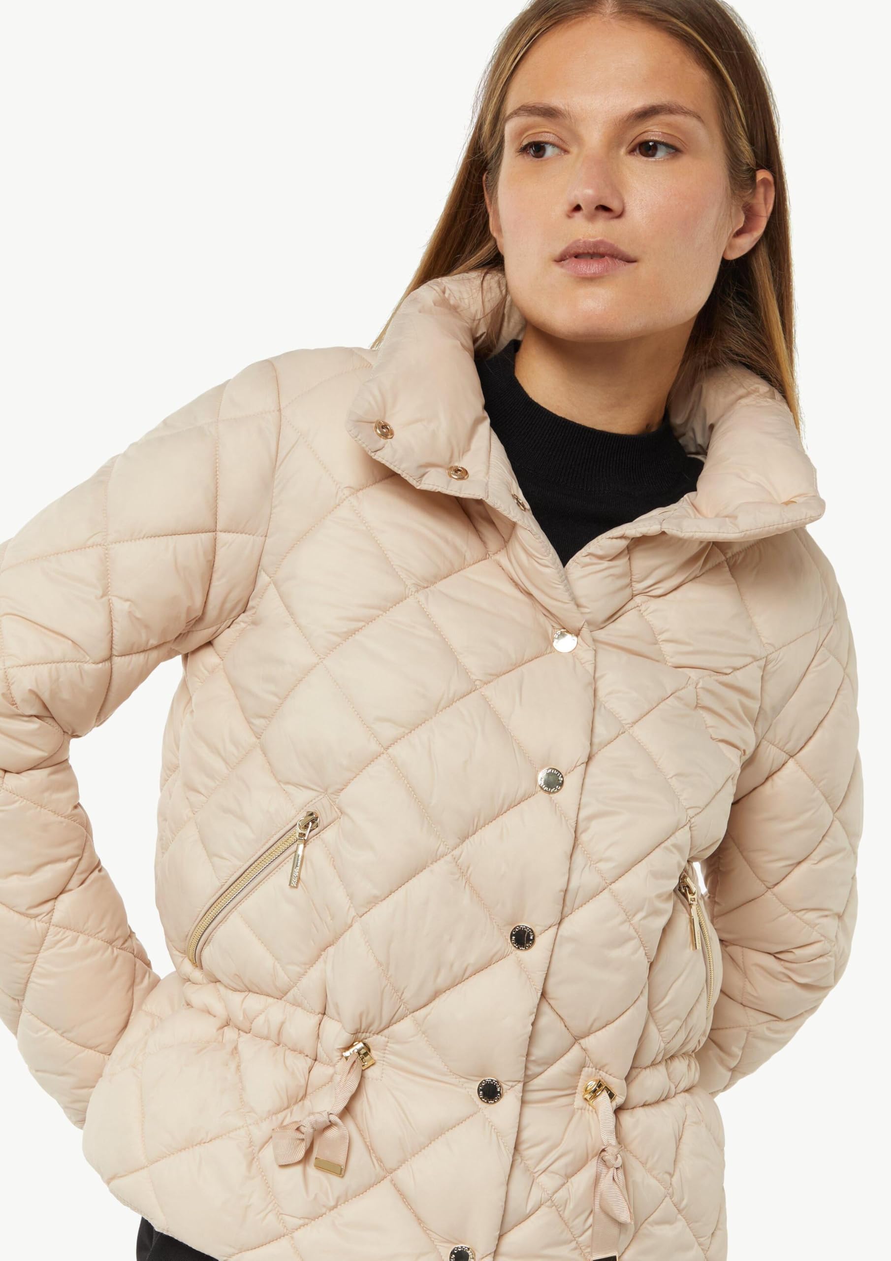 comma-steppjacke-gr-40-beige-mit-taillendetail image 2