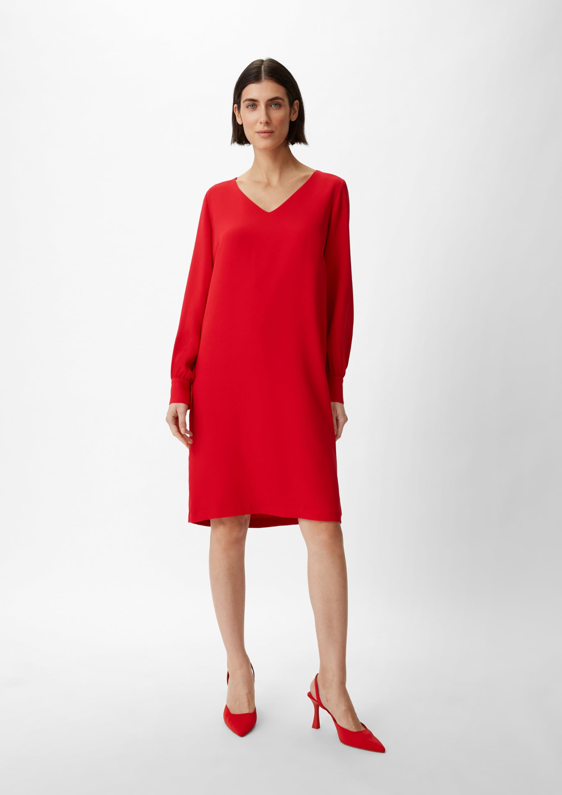 comma-dresses-midikleid-gr-e-36-mit-v-ausschnitt image 7