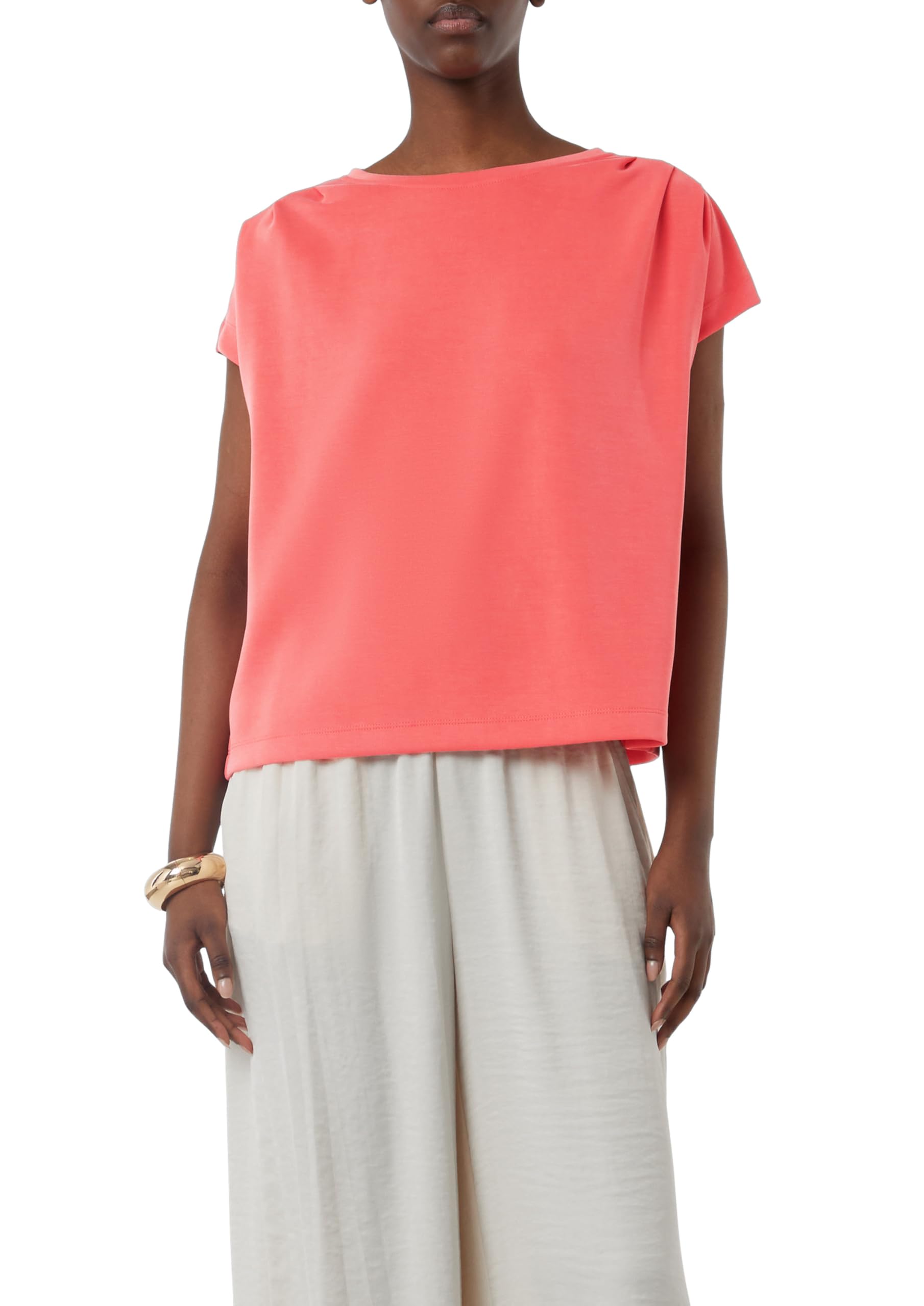 comma-sweatshirt-kurzarm-damen-gr-e-40-braun image 1