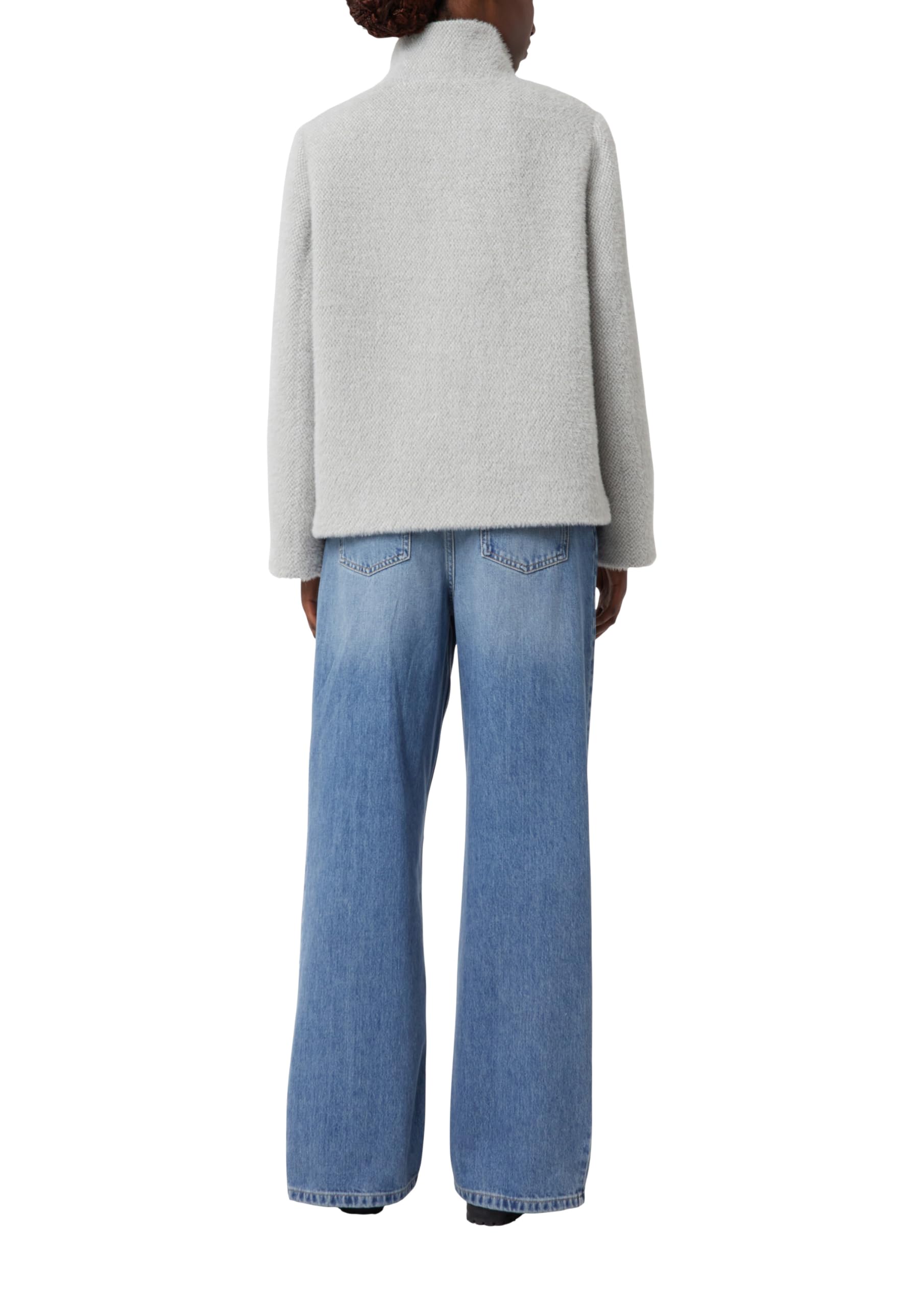 comma-cape-jacke-damenjacke-gr-42-dunkelgrau-teddypl-sch image 2