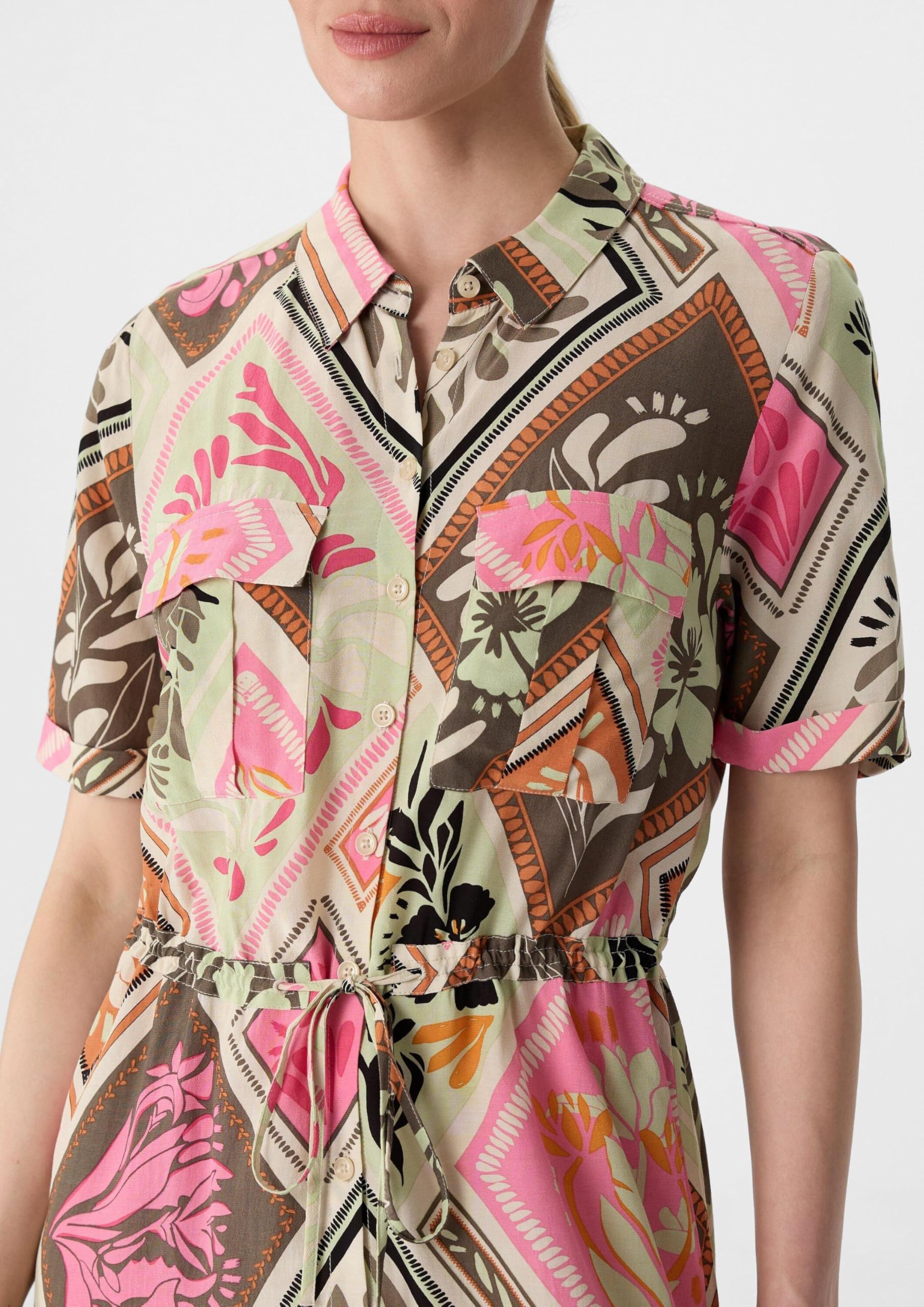 comma-hemdblusenkleid-all-over-print-gr-42-relaxed-fit image 3