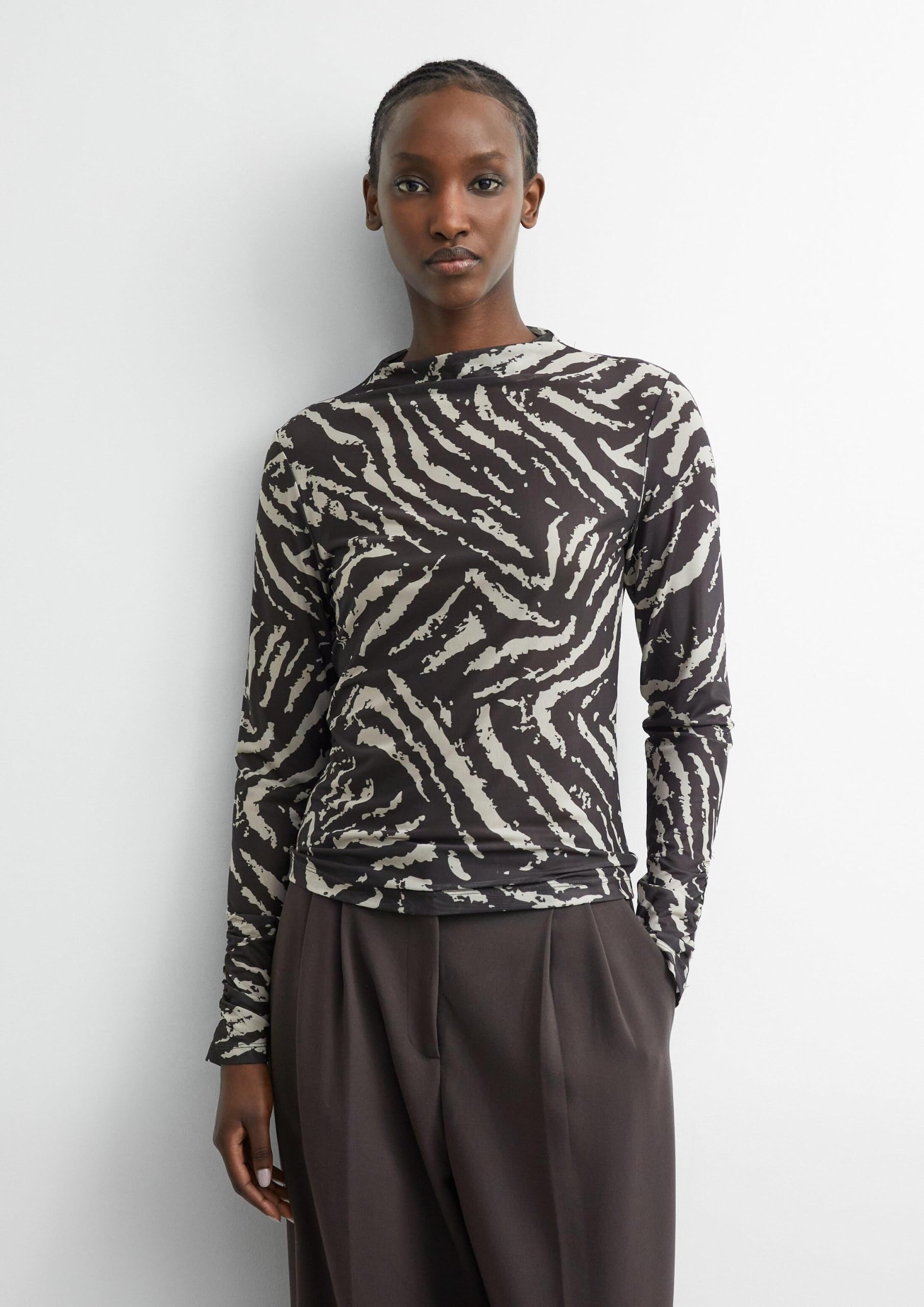 comma-2184531-mesh-shirt-animal-slim-damen-gr-44 image 3