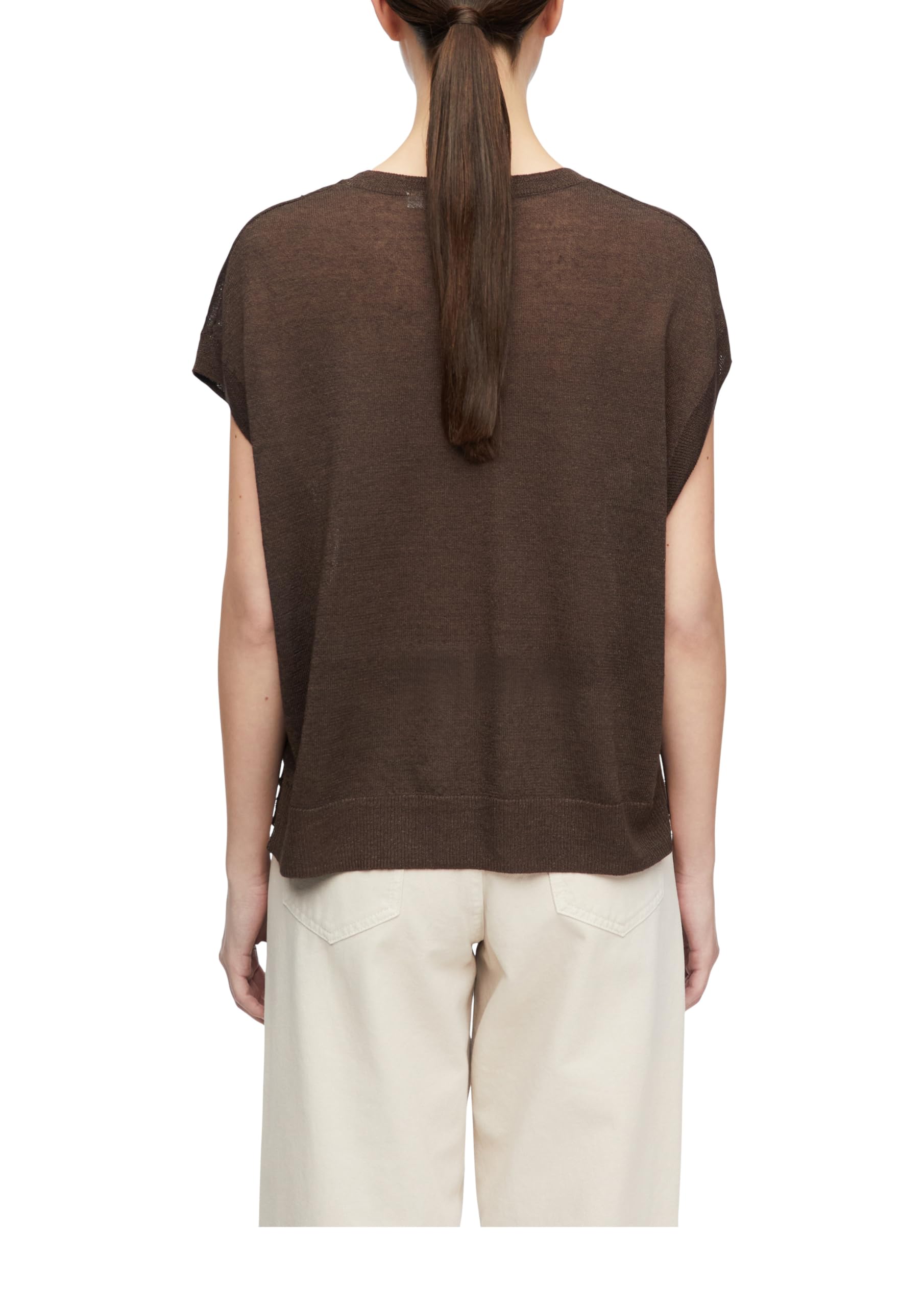 comma-strickpullover-feinstrick-dunkelbraun-relaxed image 2