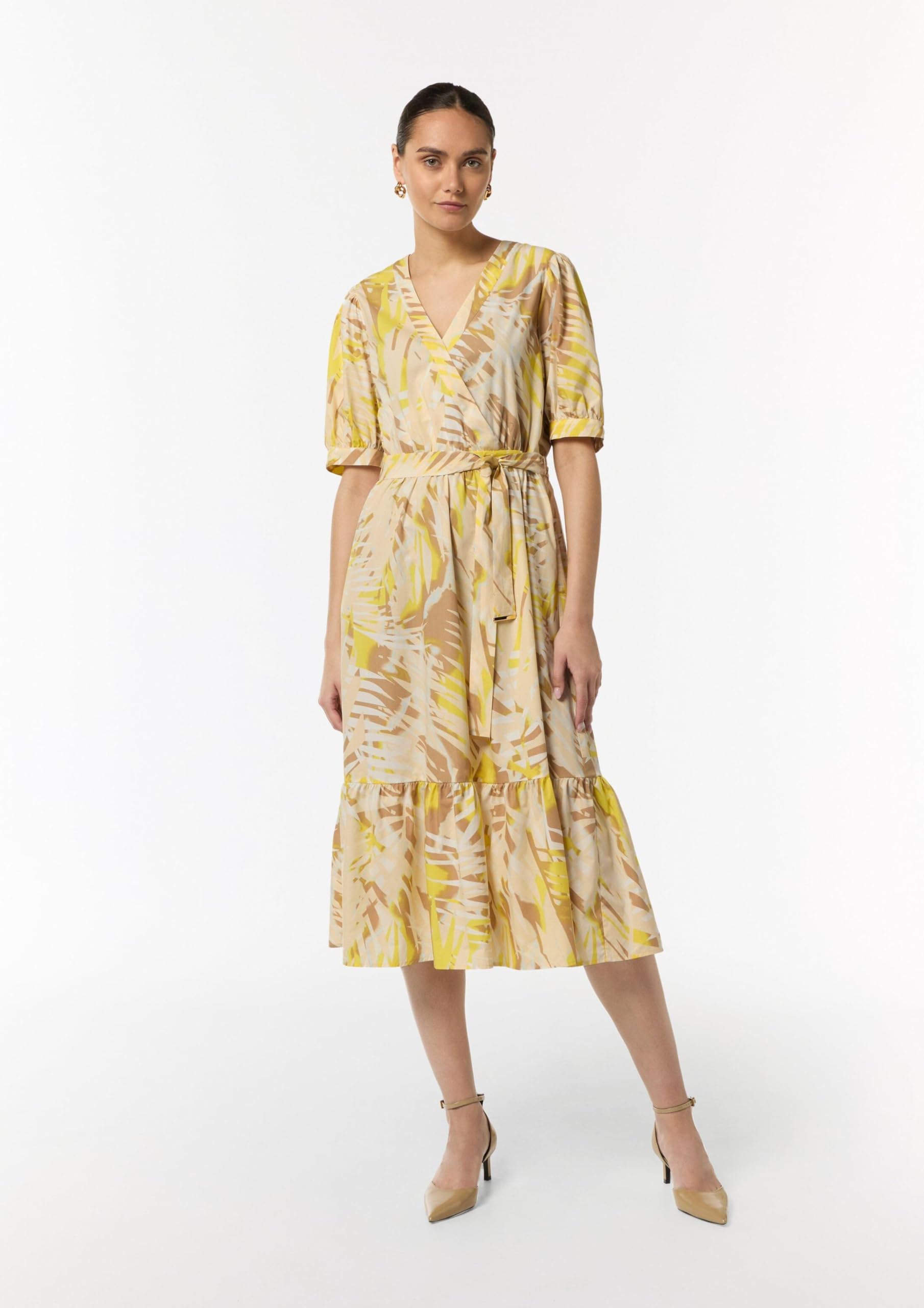 comma-baumwoll-kleid-puff-rmel-maxi-gr-46 image 5