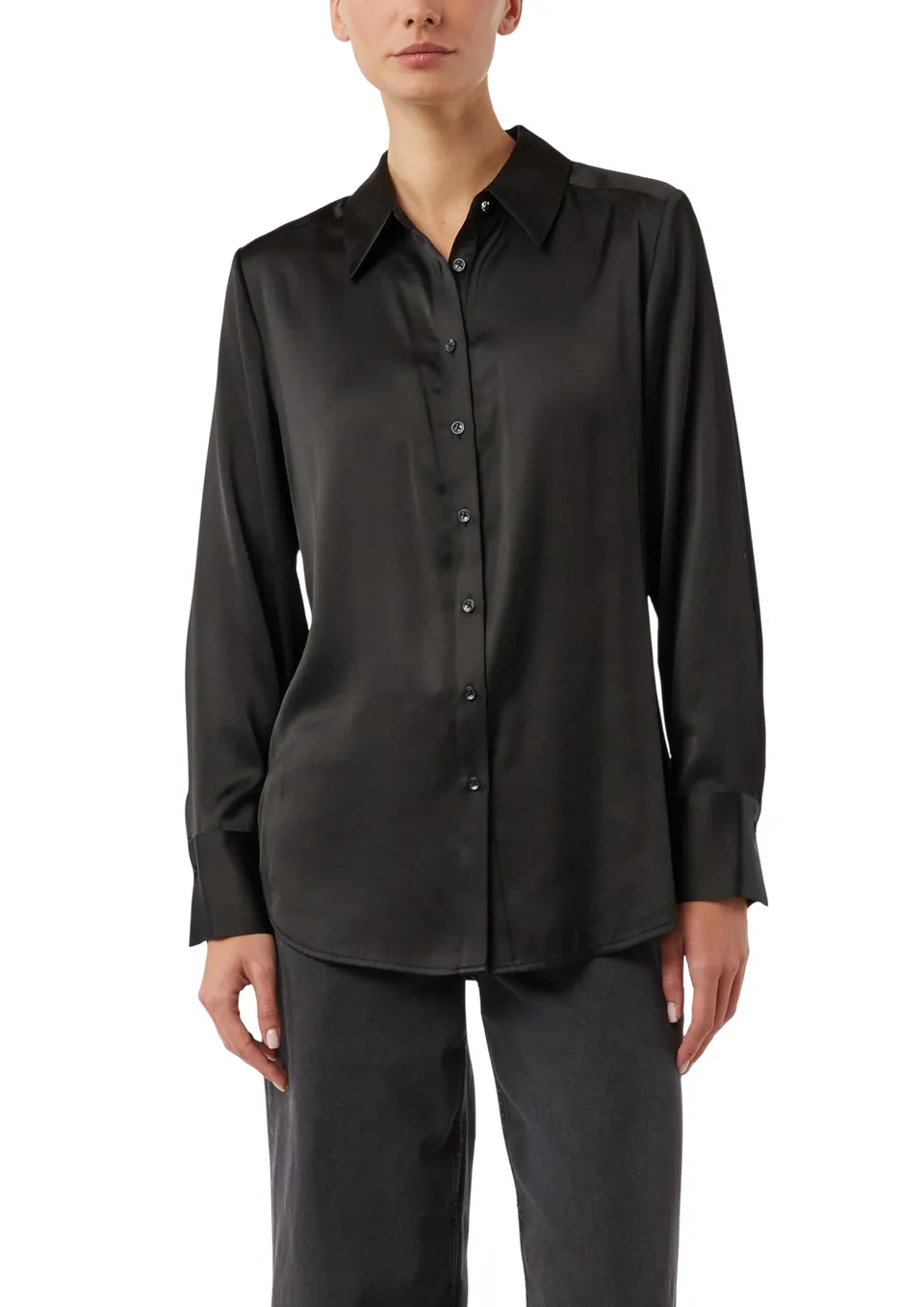 comma-blouses-2175632-satinbluse-gr-42-langarm image 1