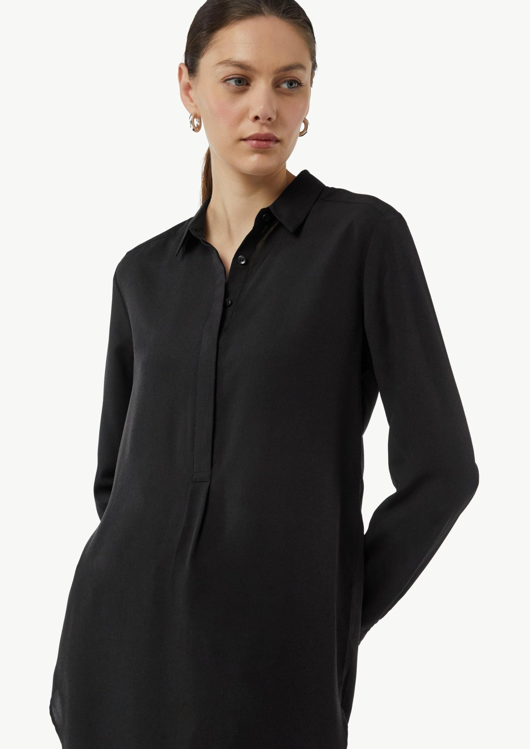 comma-longbluse-damen-gr-36-schwarz-chiffon image 4