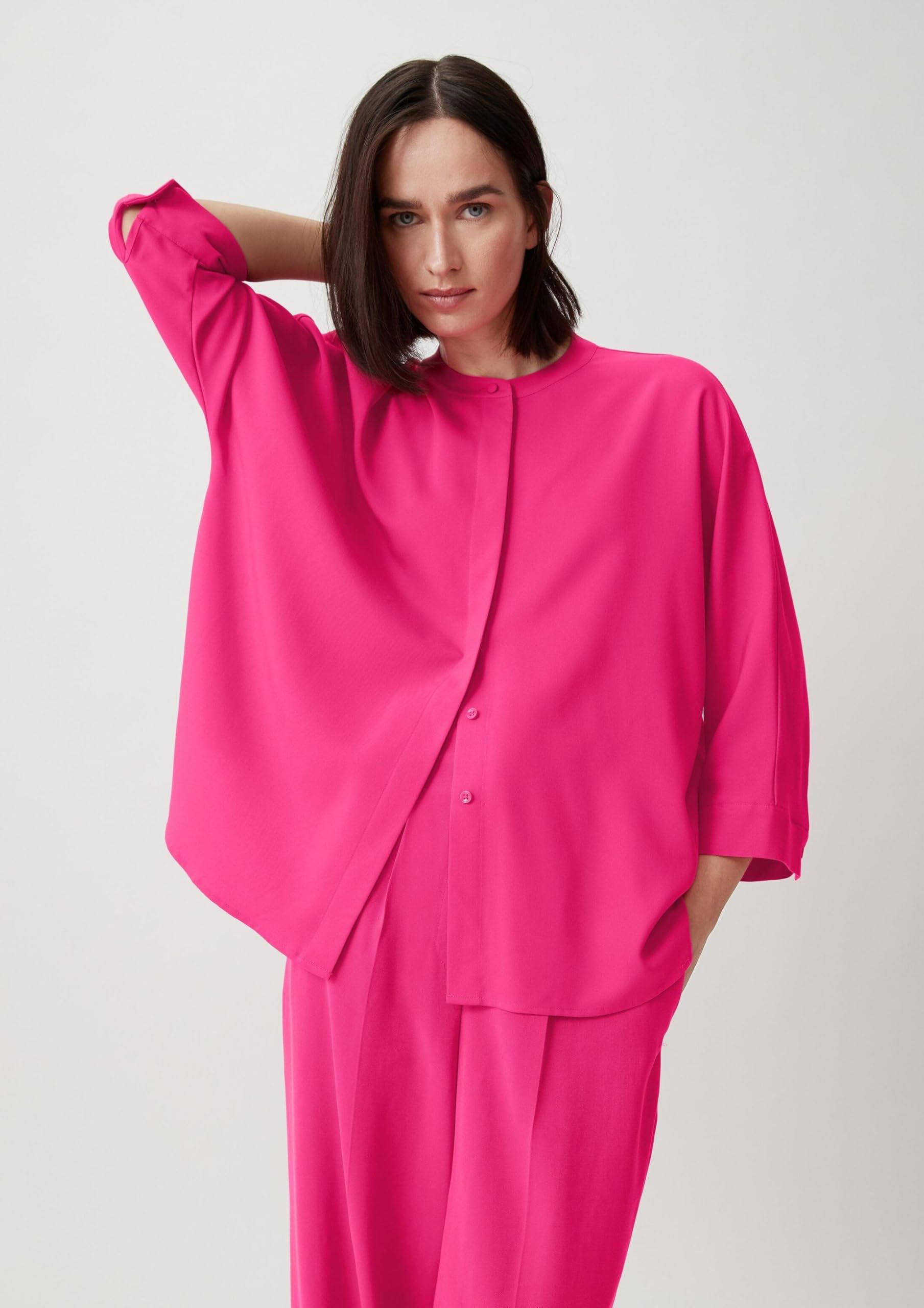 comma-bluse-pink-4462-damen-twill-business image 5