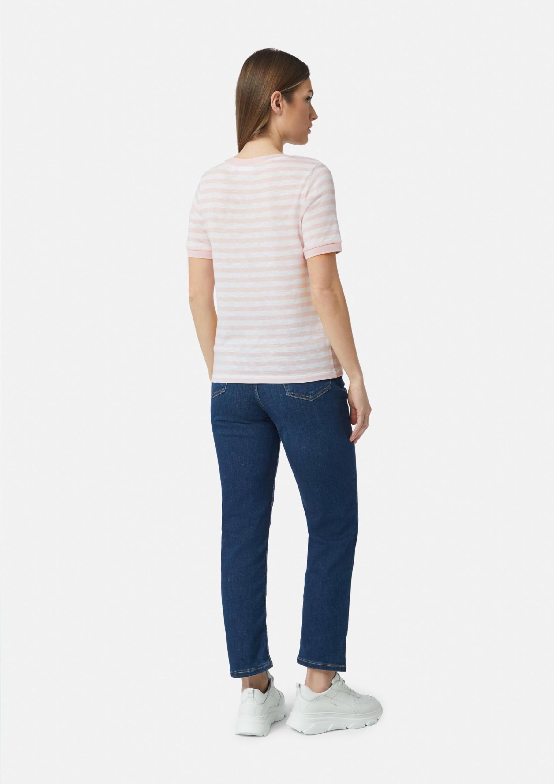 comma-ringelshirt-strickjersey-damen-perlmuttrosa-gr-42-gestreift image 8