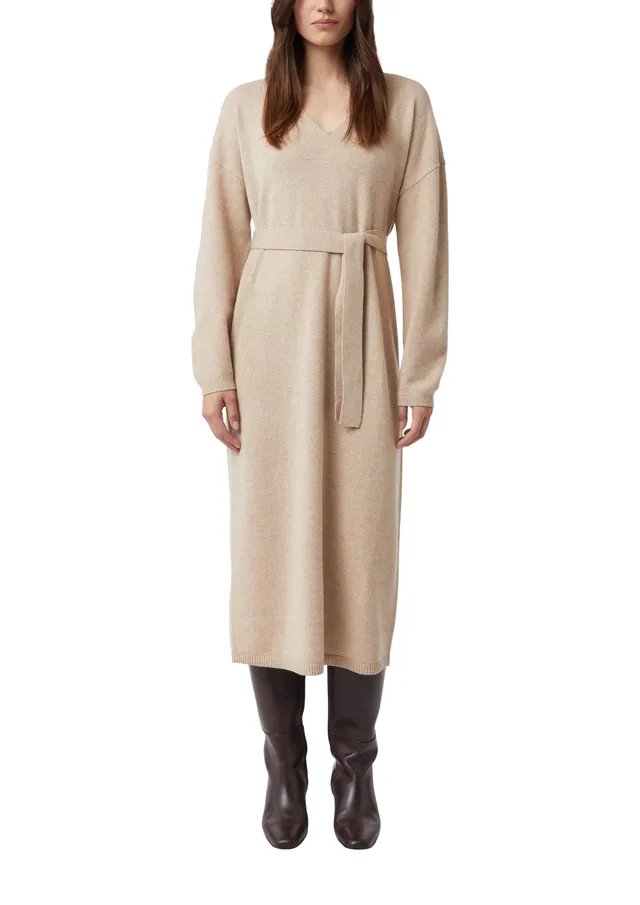 comma-midi-kleid-wollmix-gr-e-34-mit-g-rtel image 1