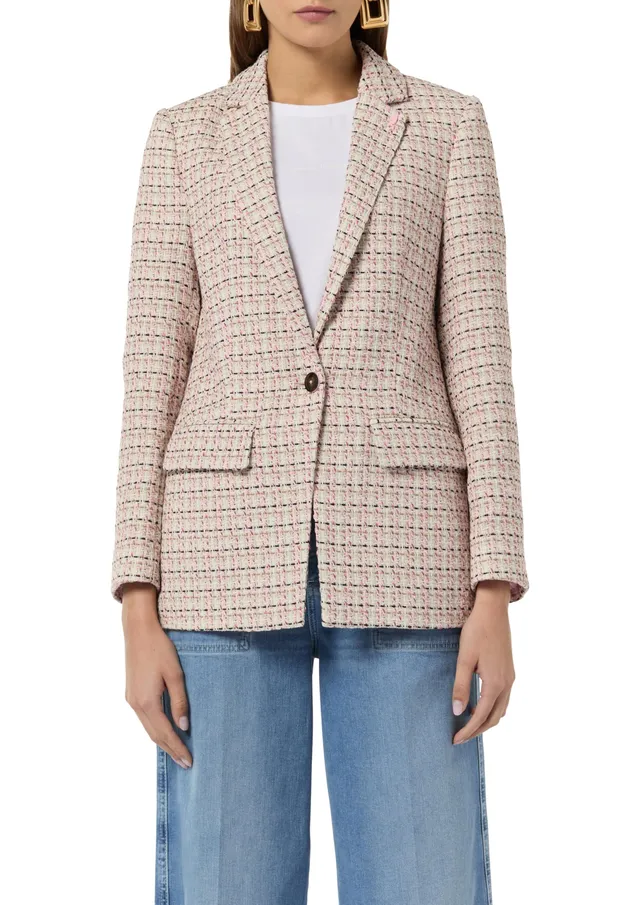 comma-blazer-boucl-damenblazer-strukturiert image 1