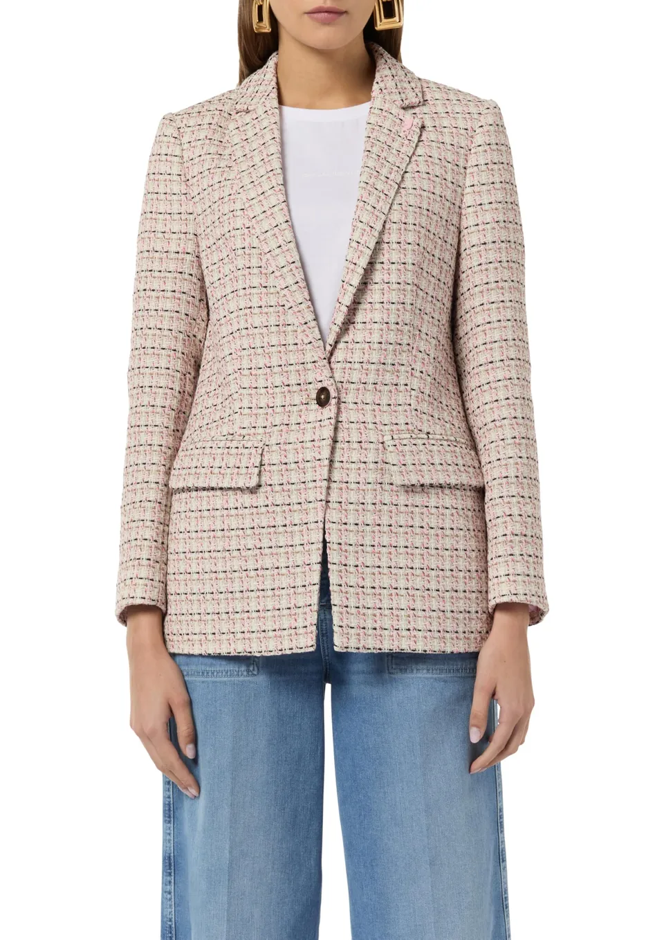 comma-blazer-boucl-damenblazer-strukturiert image 1