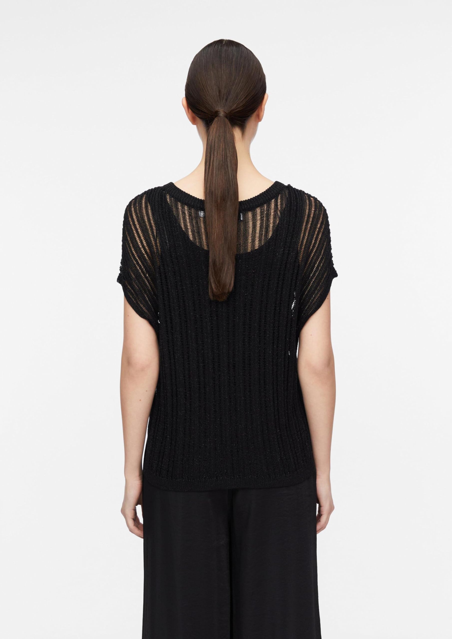 comma-poncho-strick-glitzergarn-viskosemix-relaxed-fit-s image 6