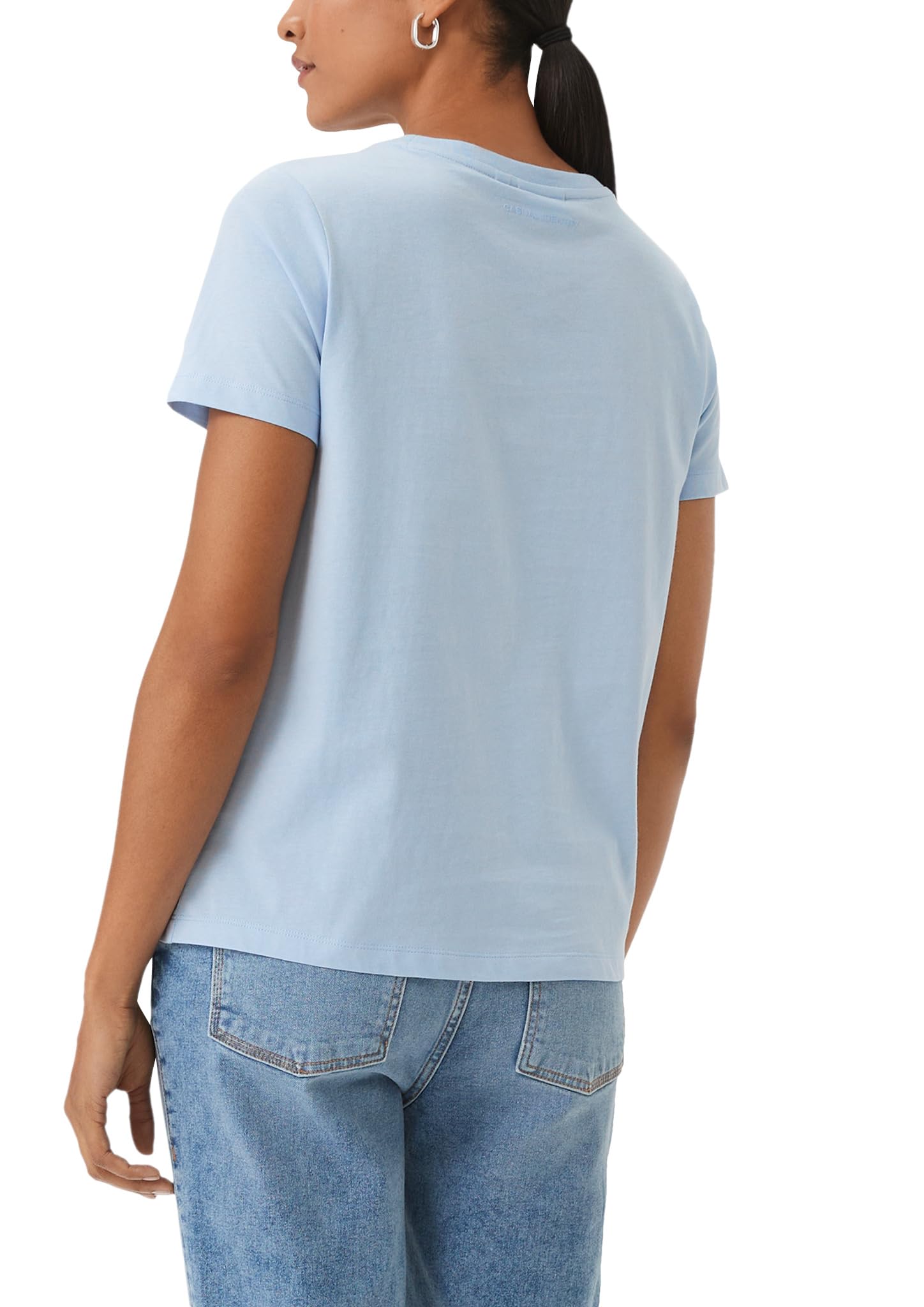 comma-t-shirt-mit-frontprint-hellblau image 2