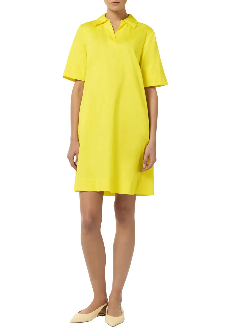 comma-kleid-2151143-gr-44-beige-tunika-ausschnitt image 1
