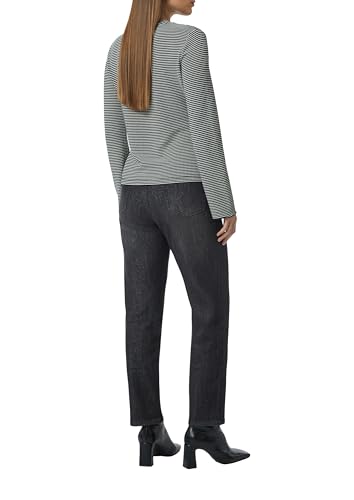comma-langarmshirt-strukturstreifen-damen-shirt-schwarz-44 image 8