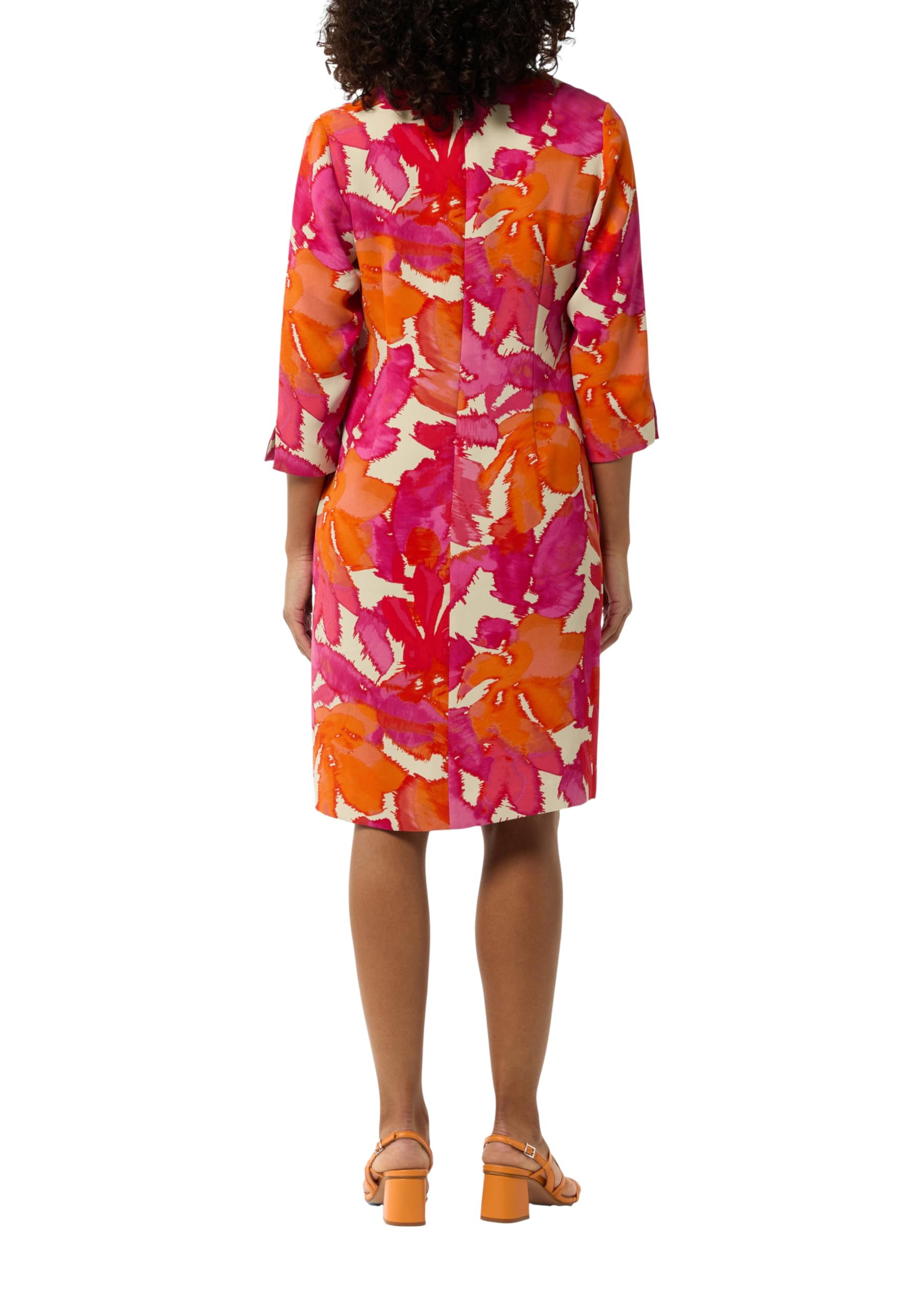 comma-cr-pe-kleid-allover-muster-koralle-gr-40 image 2