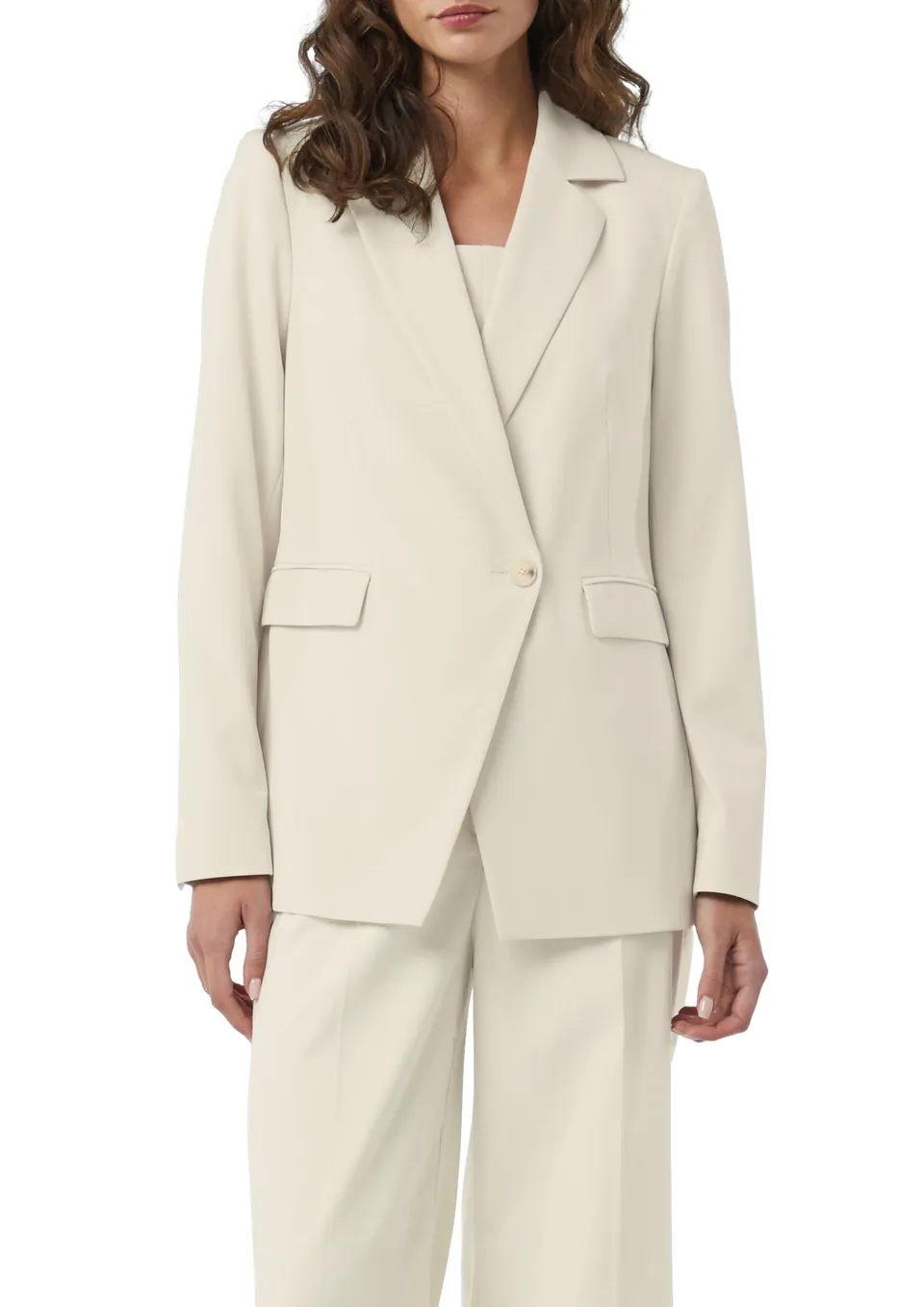 comma-hochwertiger-blazer-mit-asymmetrischem-verschluss-gr-42-smaragd image 1