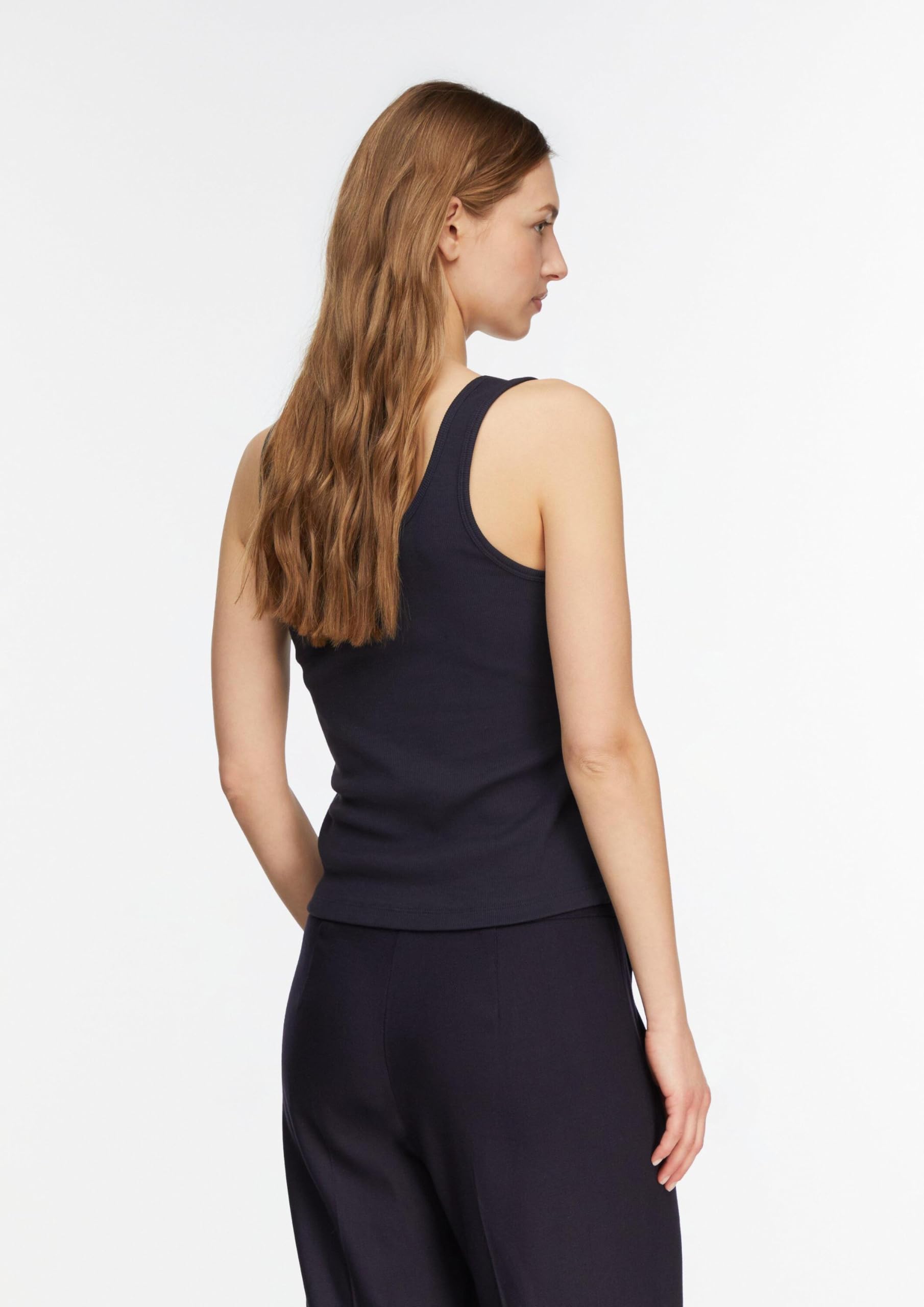 comma-tops-ripp-tanktop-rundem-halsausschnitt-rmellos image 7