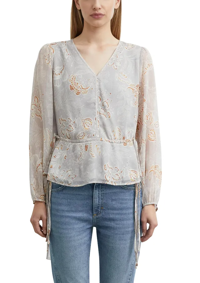 comma-blouses-chiffon-bluse-langarm-gr-32-print image 1